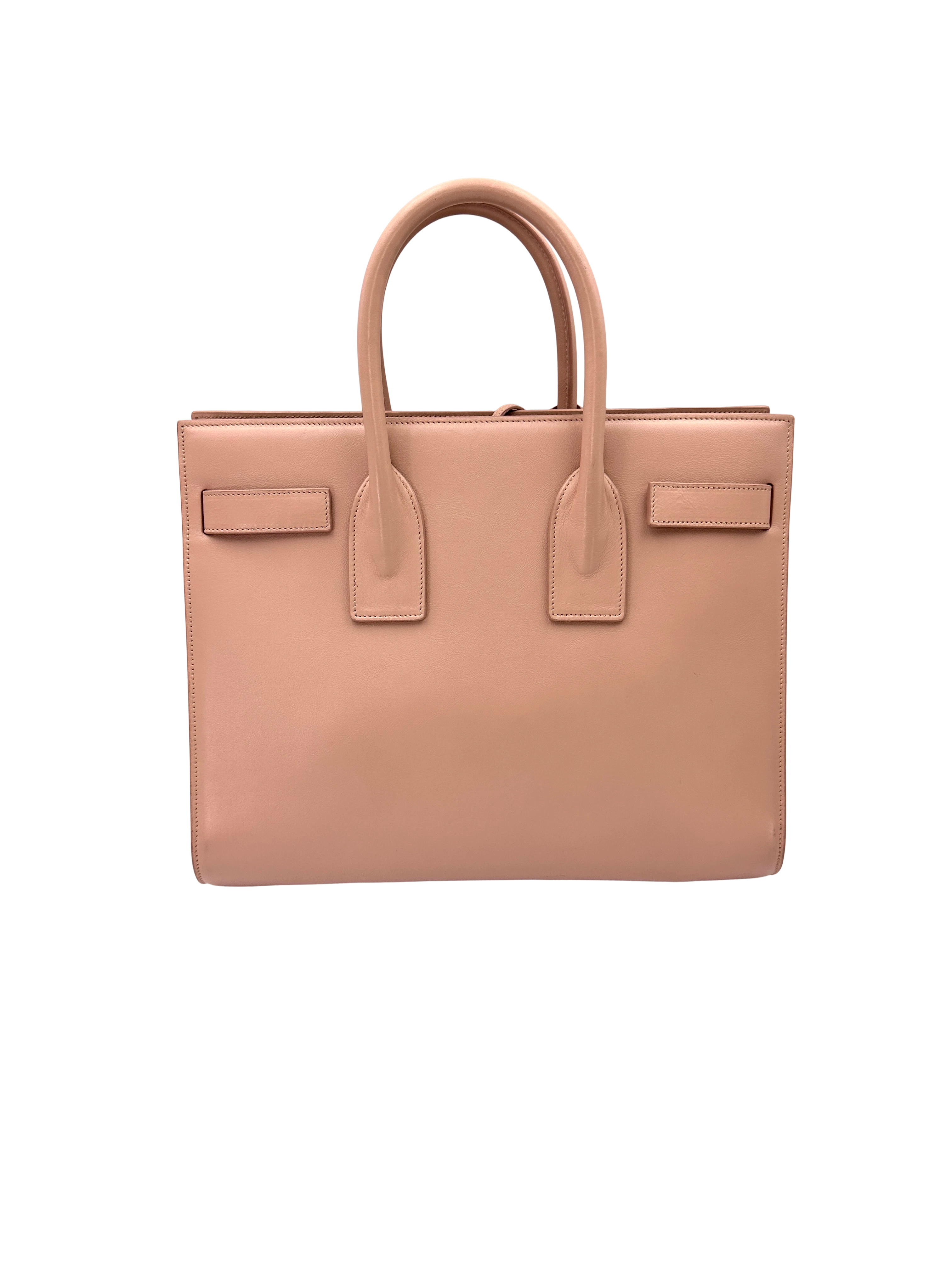 Saint Laurent Sac de Jour Light Pink Leather Handle Bag SL277