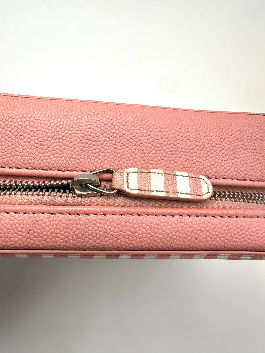Chanel Filigree Pink/White Quilted Leather Vanity Case(27***66) CC2450