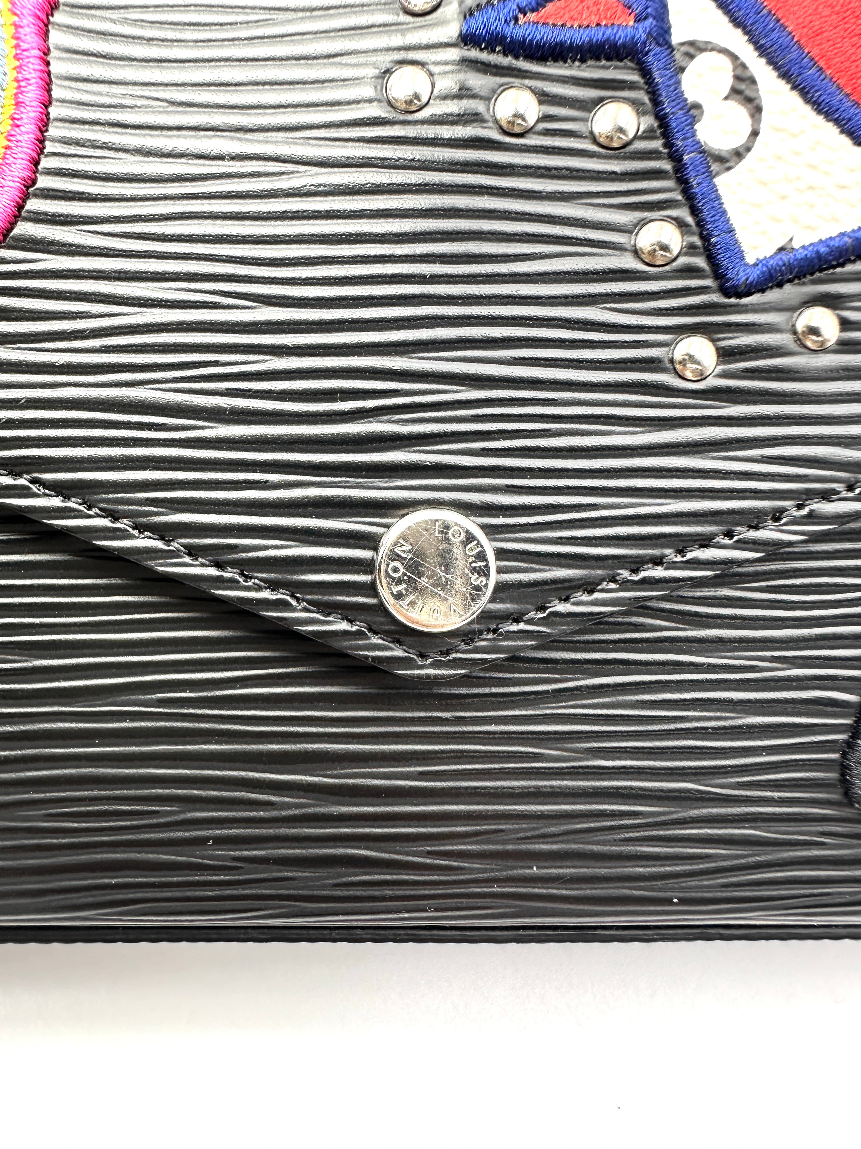 Louis Vuitton LV Stories Black Epi Leather Pochette Felicie LV3222