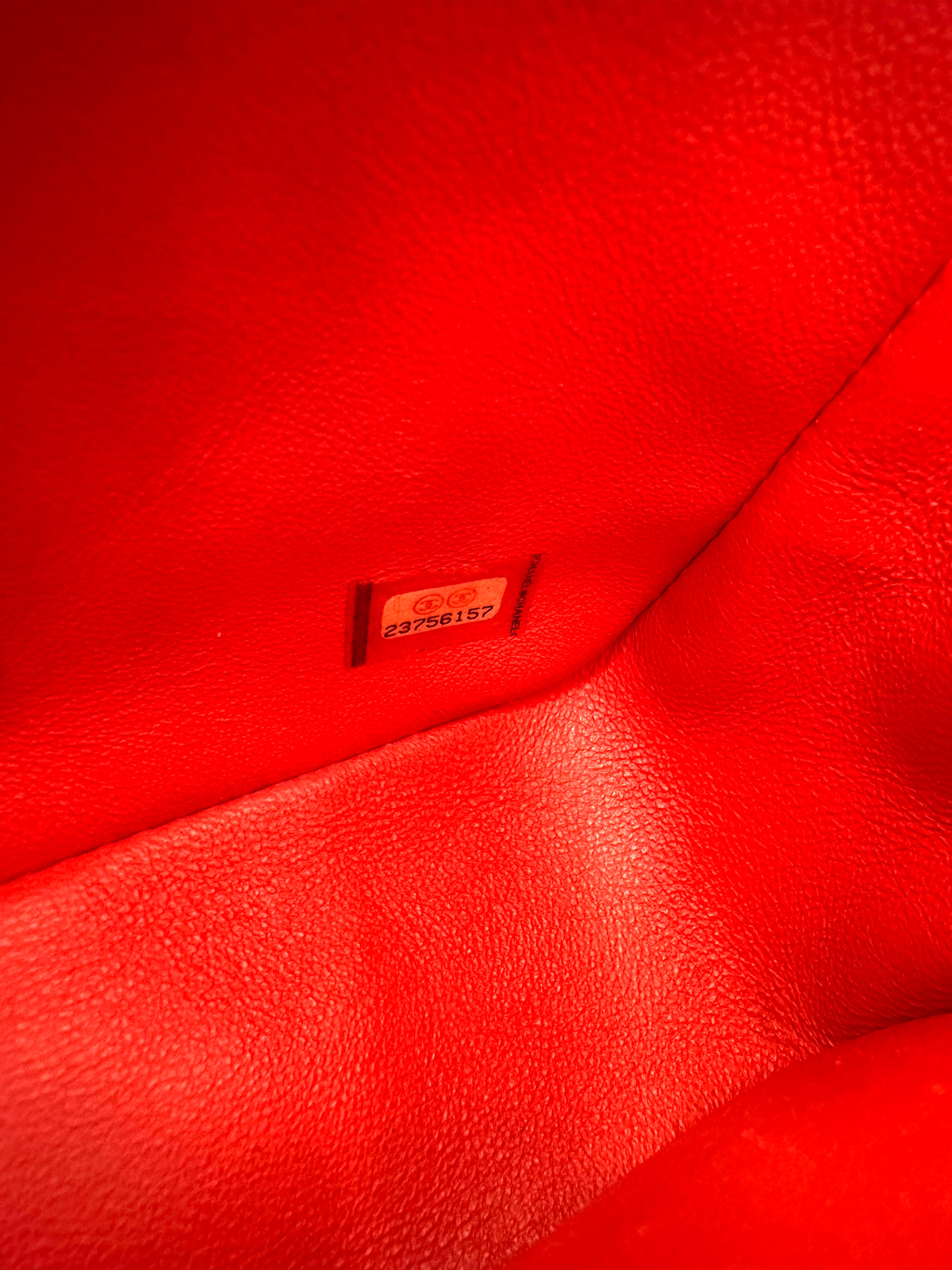 Chanel Classic Flap Red Quilted Patent Leather Mini Shoulder Bag(23***57) CC2458
