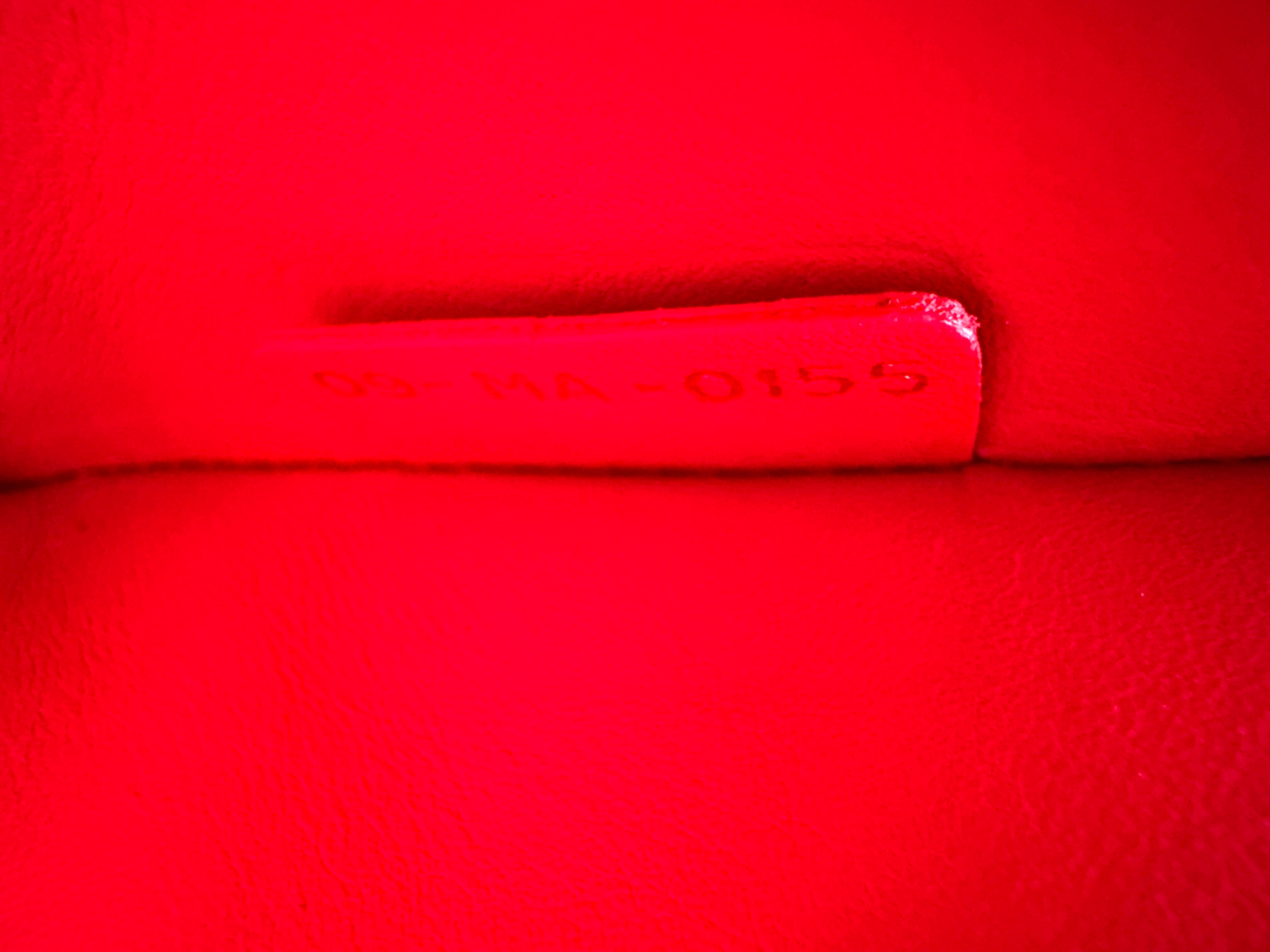 Christian Dior Diorissimo Red Leather Handle Bag DR880