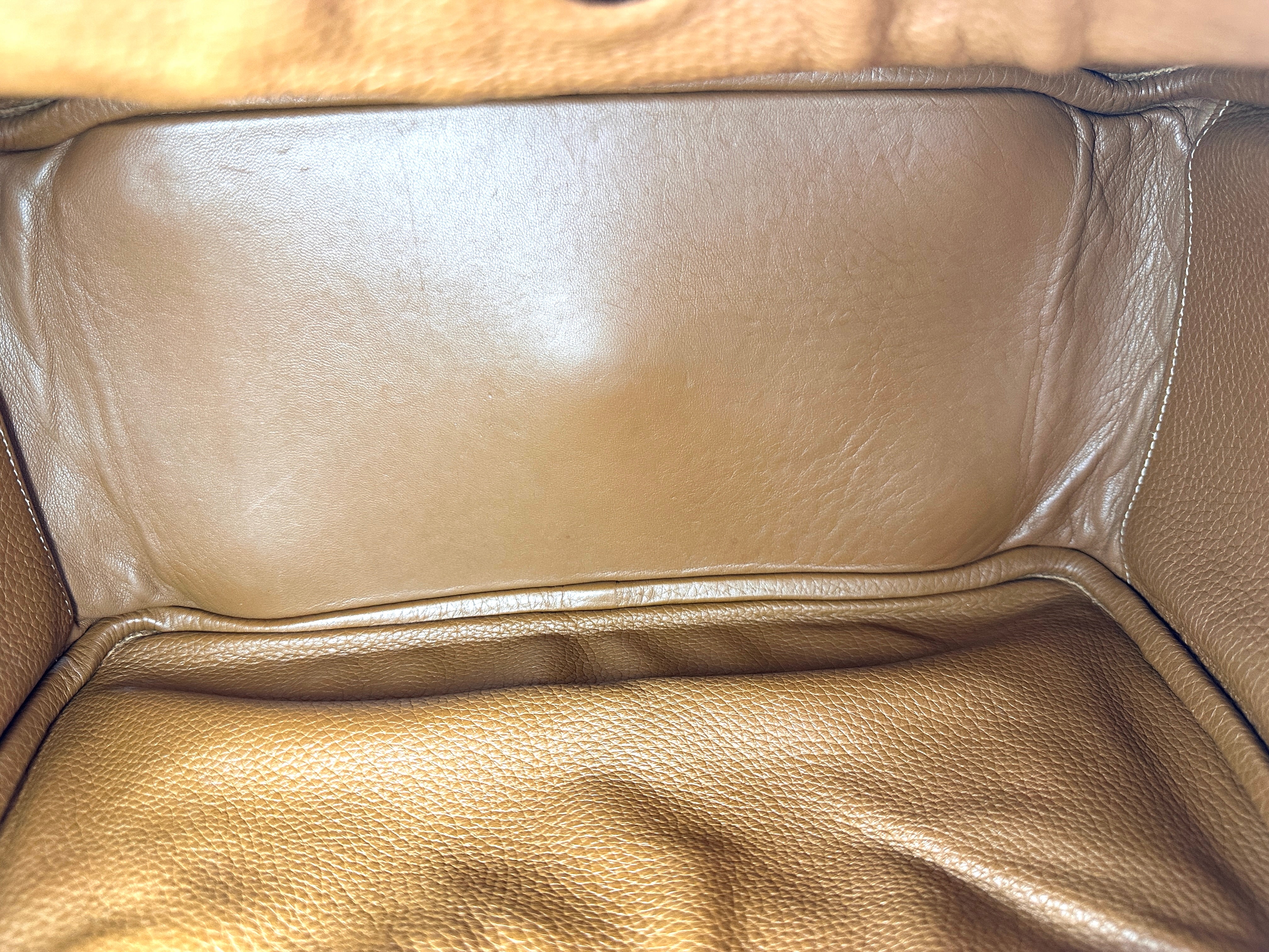 Hermes Lindy34 Brown Leather Handle Bag IRIS264