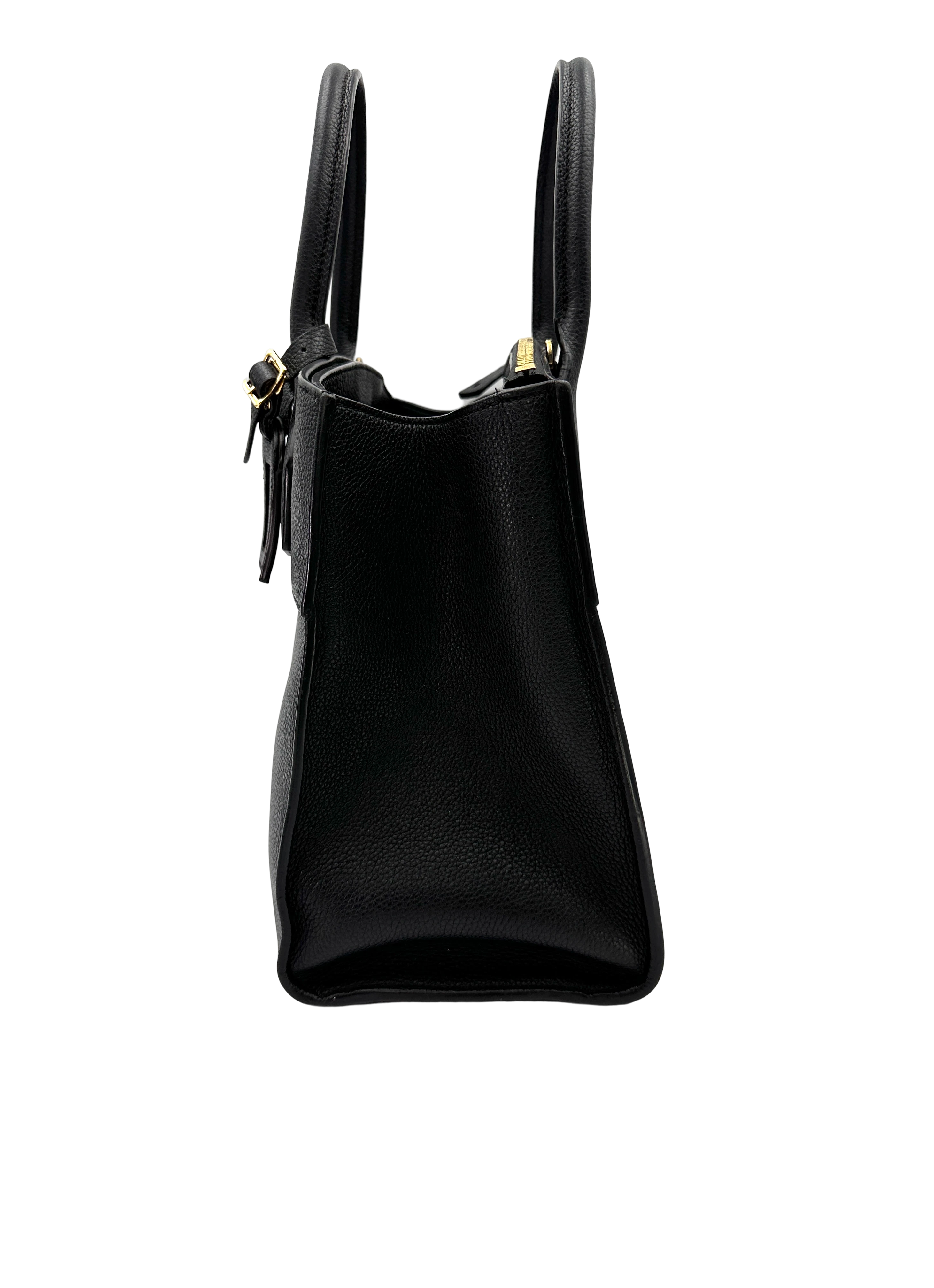 Louis Vuitton City Steamer Black Taurillon Leather Handle Bag LV3224