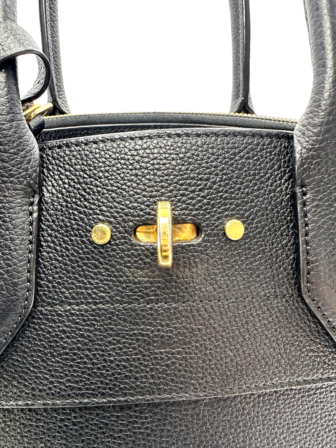 Louis Vuitton City Steamer Black Taurillon Leather Handle Bag LV3224