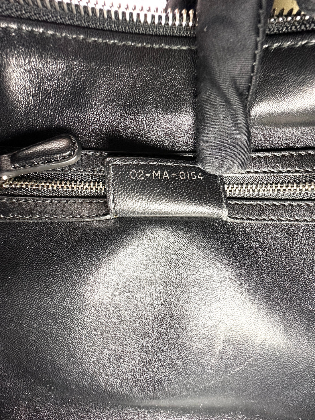Christian Dior Lady Dior Black/White Sequin Embroidered Handle Bag DR878
