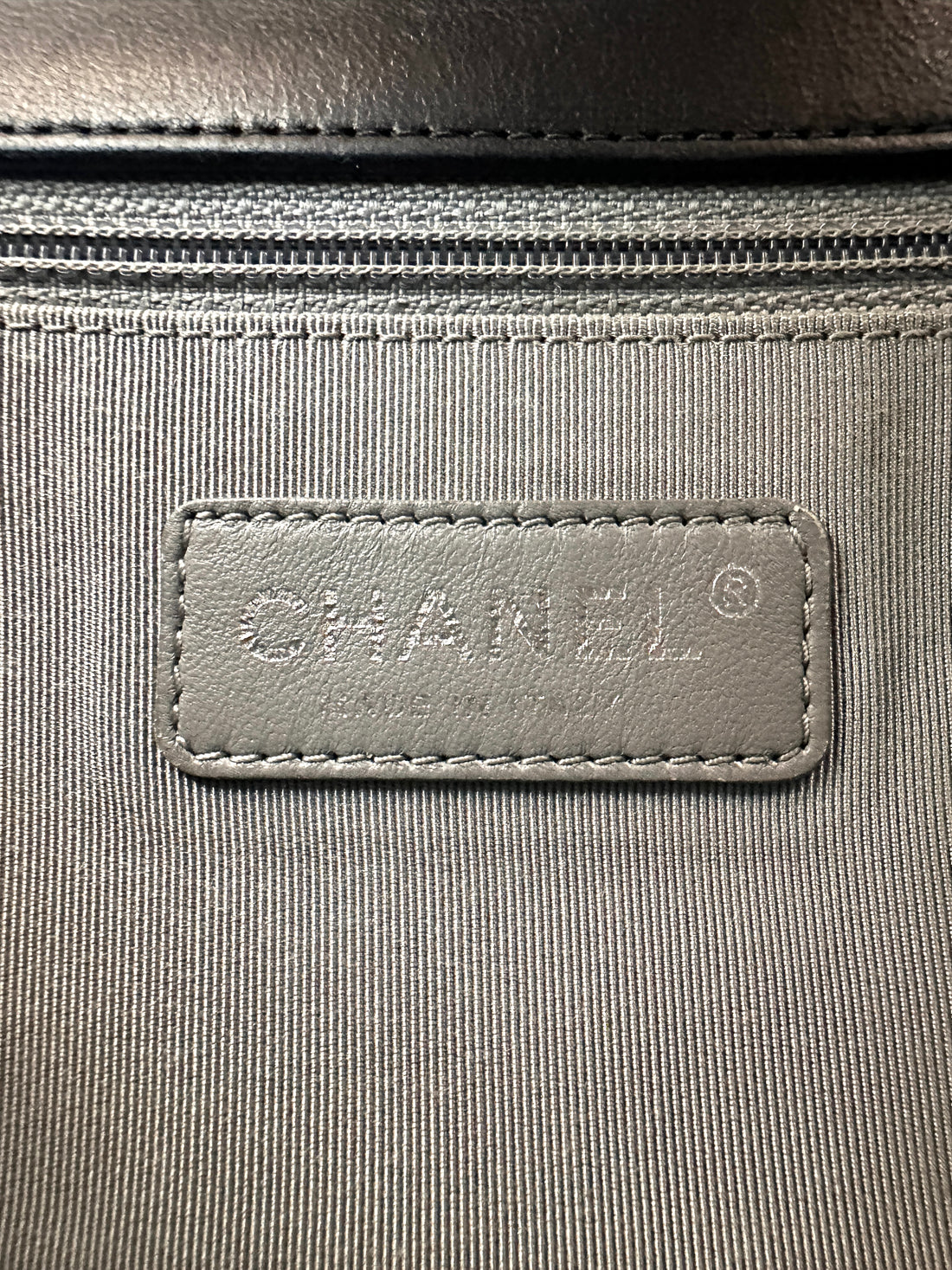 Chanel LeBoy Black Stingray Leather Flap Bag With Silver Buckle(16***44) CC2453