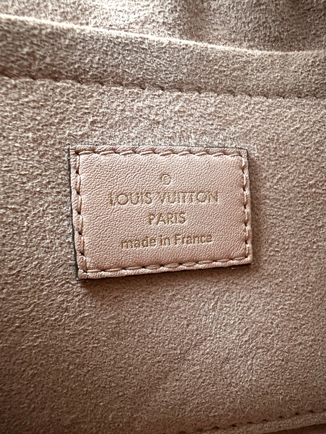 Louis Vuitton Locky Monogram Canvas & Pink Leather Handle Bag LV3226