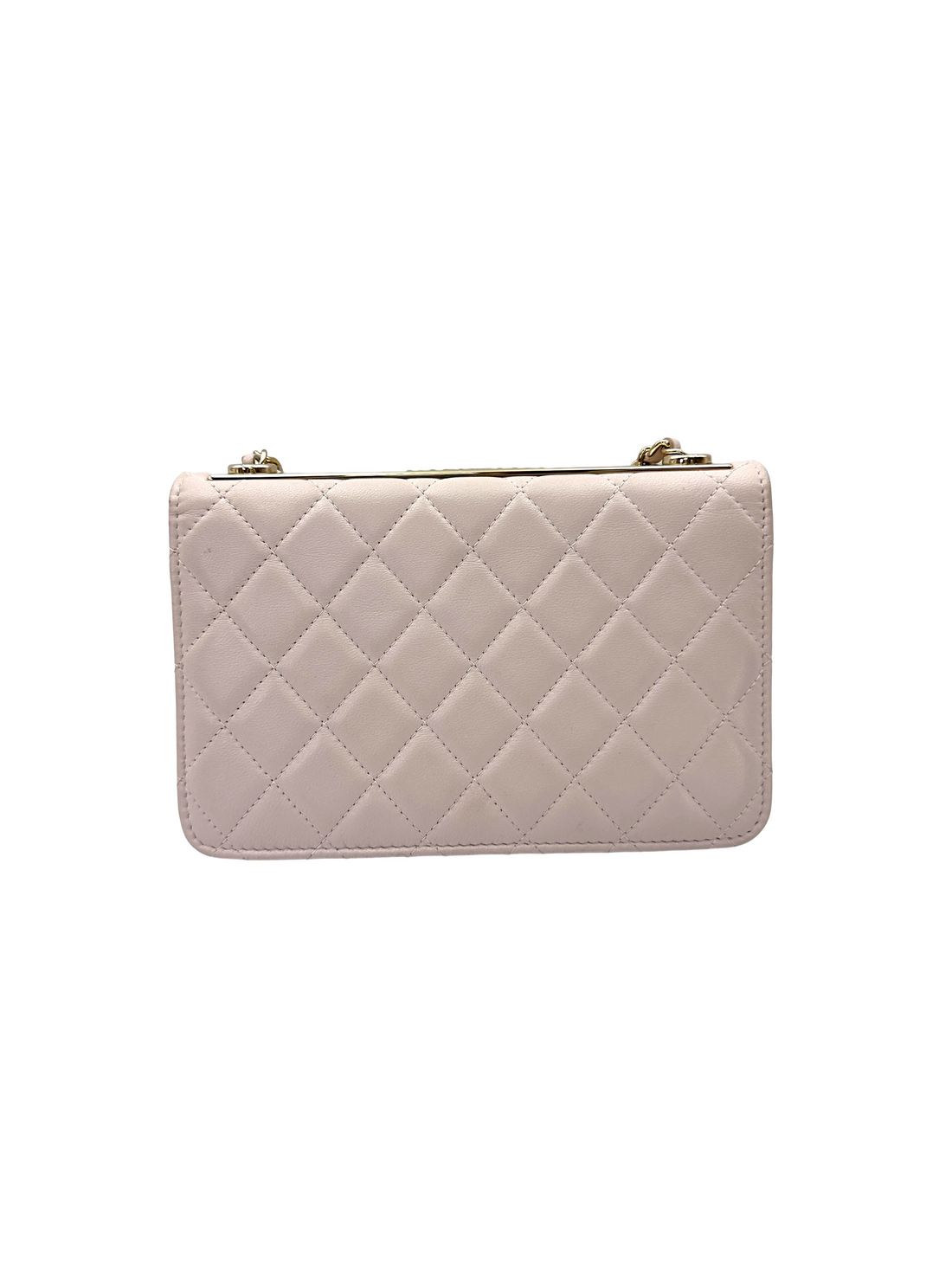Chanel Trendy CC Pink Quilted Leather Wallet On Chain(30***19) CC2457