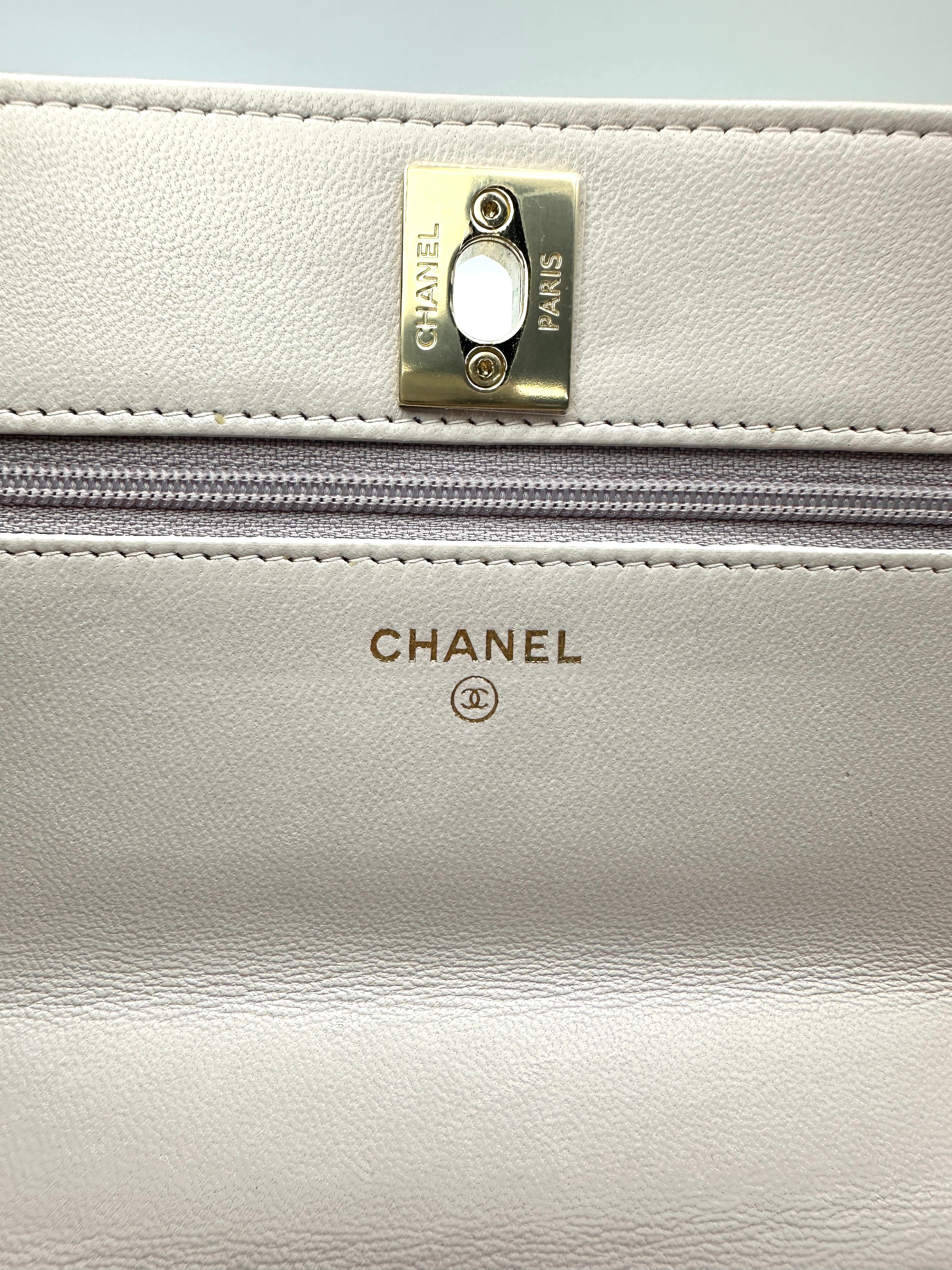 Chanel Trendy CC Pink Quilted Leather Wallet On Chain(30***19) CC2457