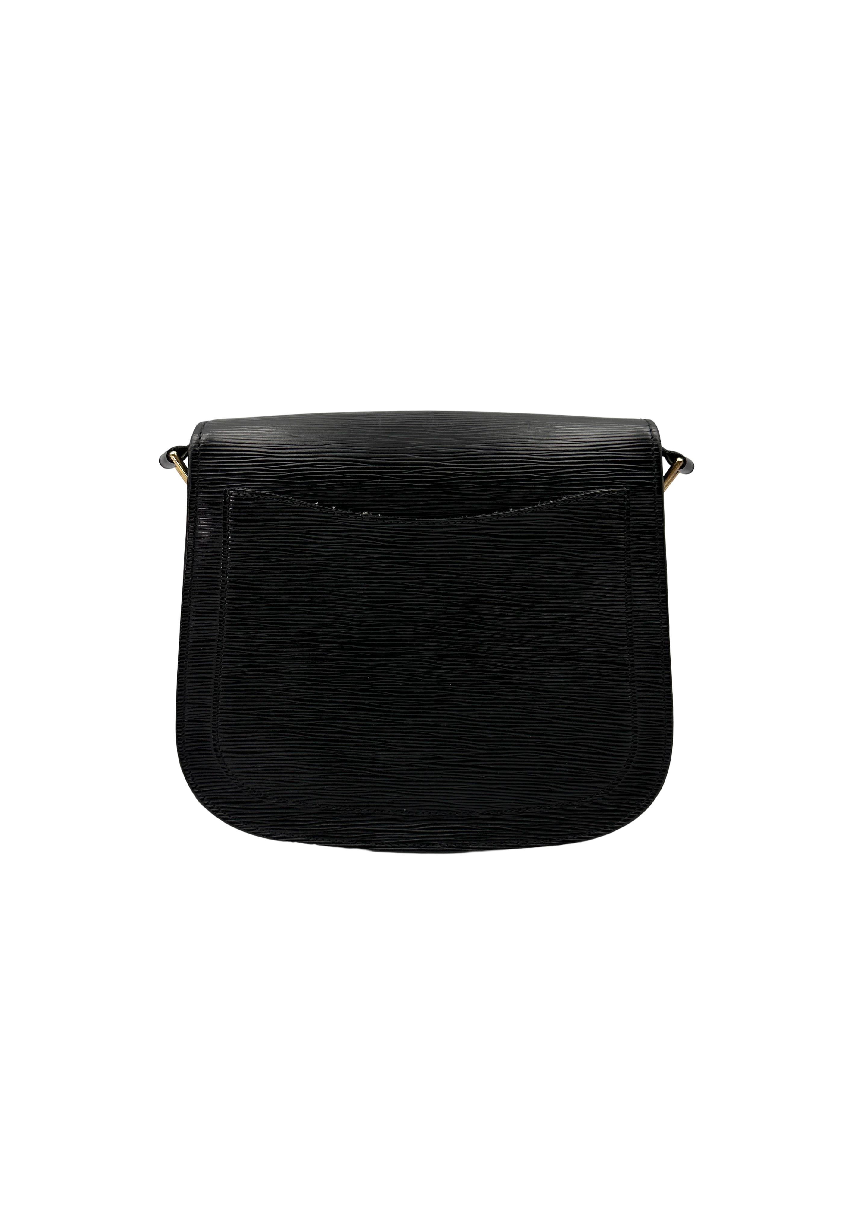 Louis Vuitton Saint Cloud Black Epi Leather Shoulder Bag LV3228