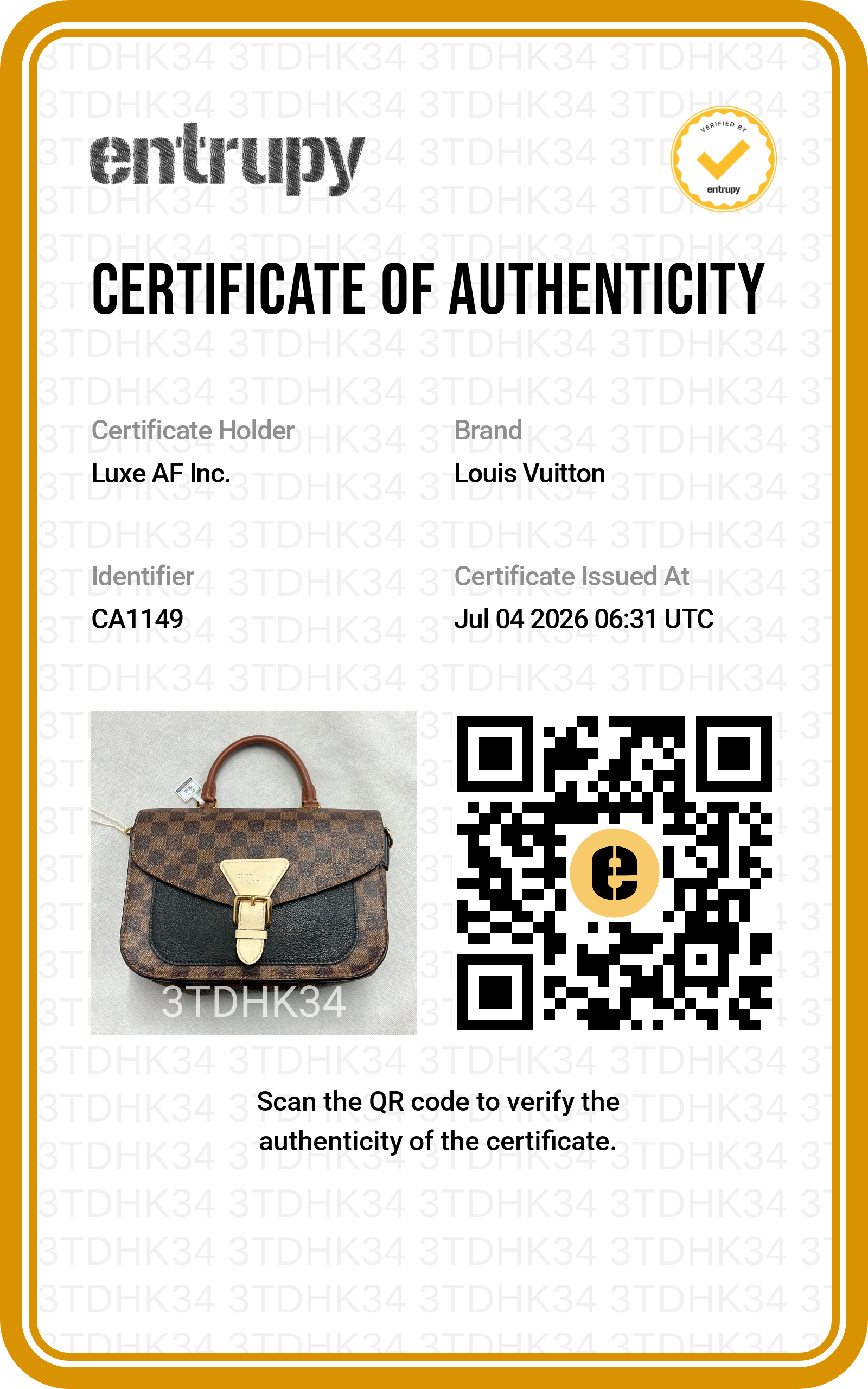 Louis Vuitton Beaumarchais Damier Ebene & Black Leather Handle Bag LV3225