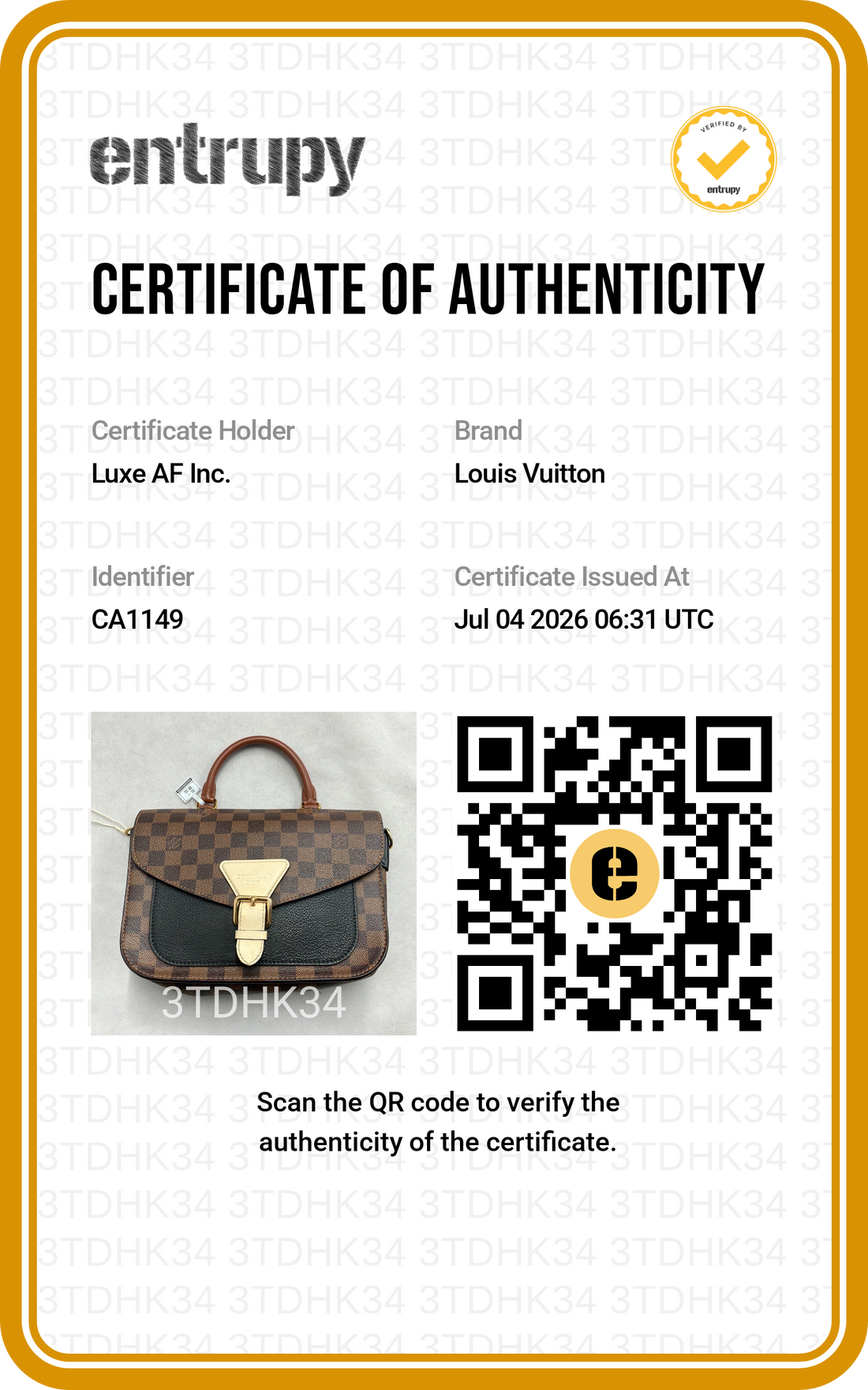 Louis Vuitton Beaumarchais Damier Ebene & Black Leather Handle Bag LV3225
