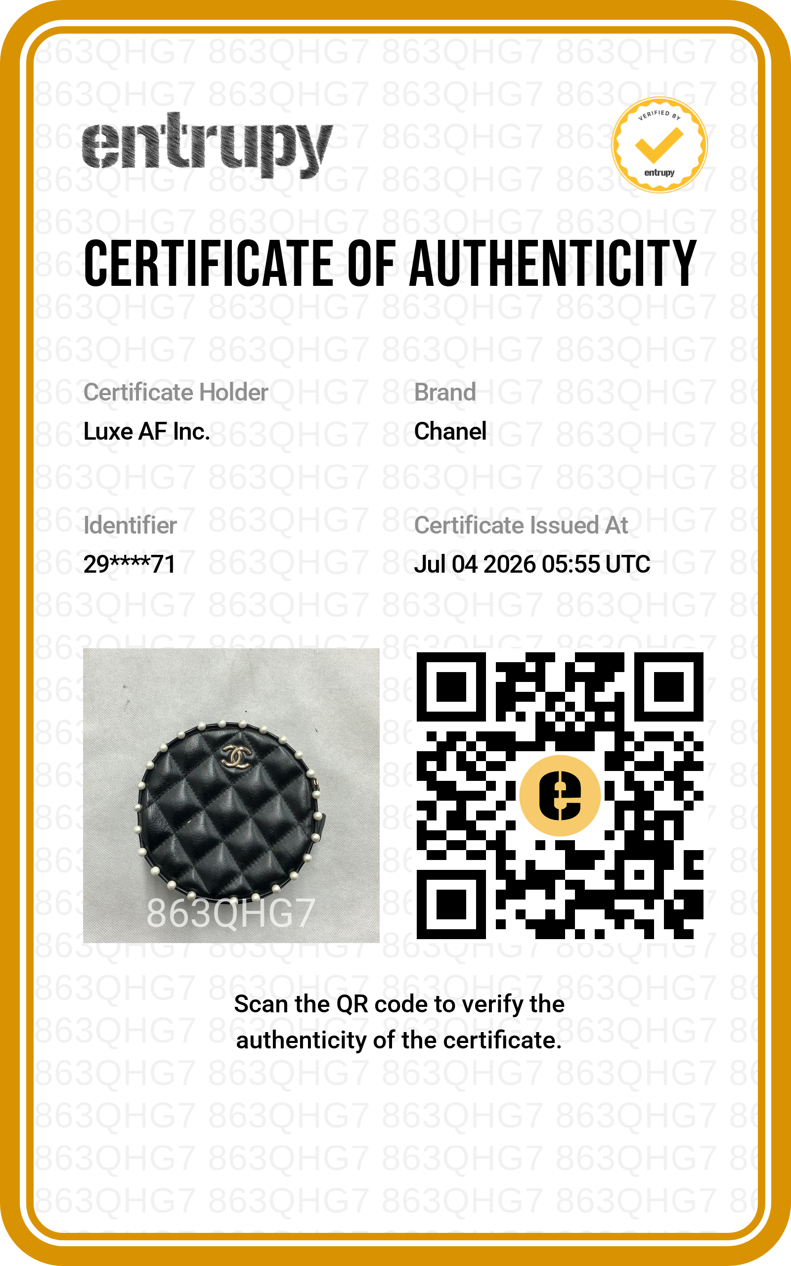 Chanel CC Pearl Black Quilted Leather Round Clutch(29***71) CC2455