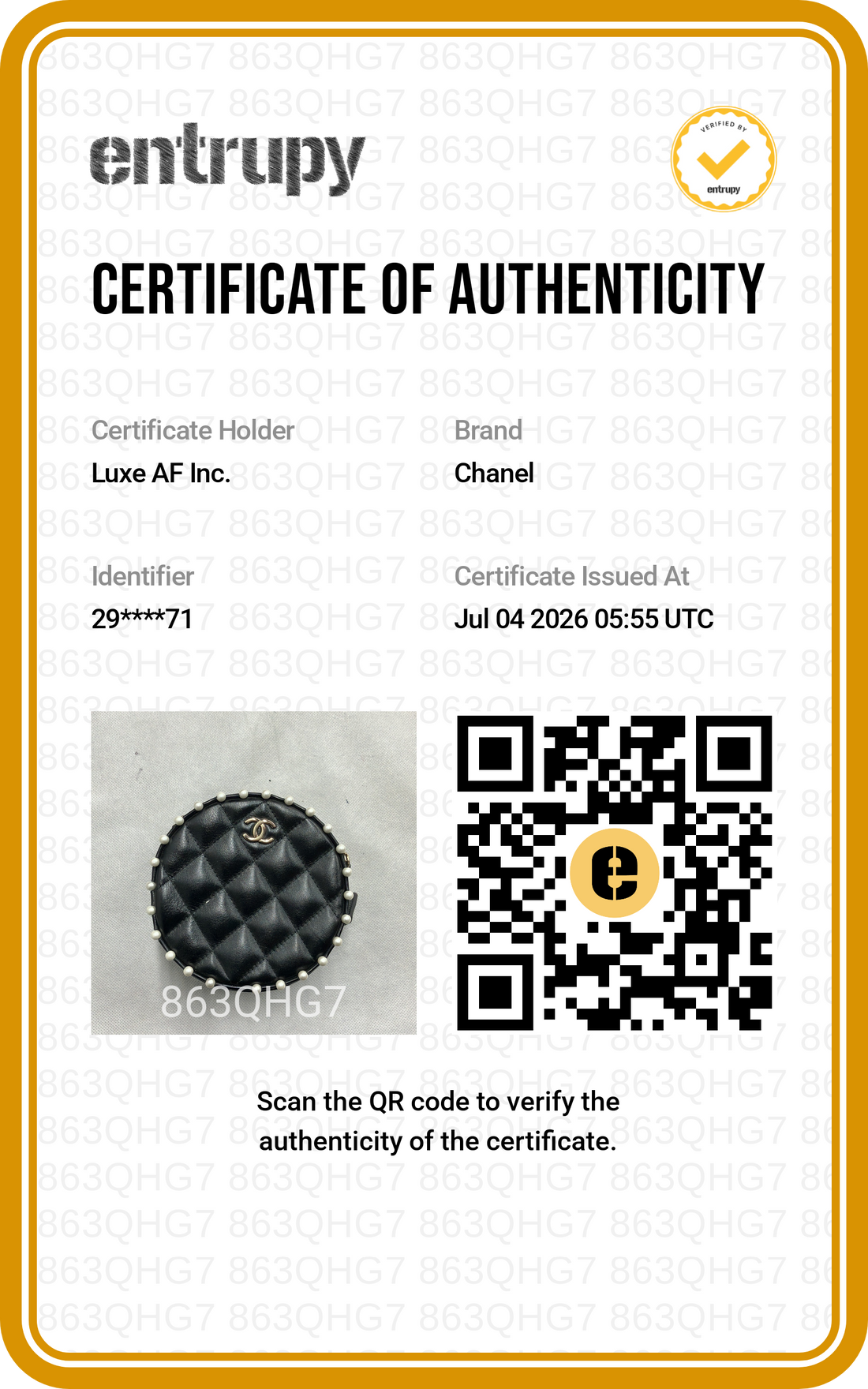 Chanel CC Pearl Black Quilted Leather Round Clutch(29***71) CC2455