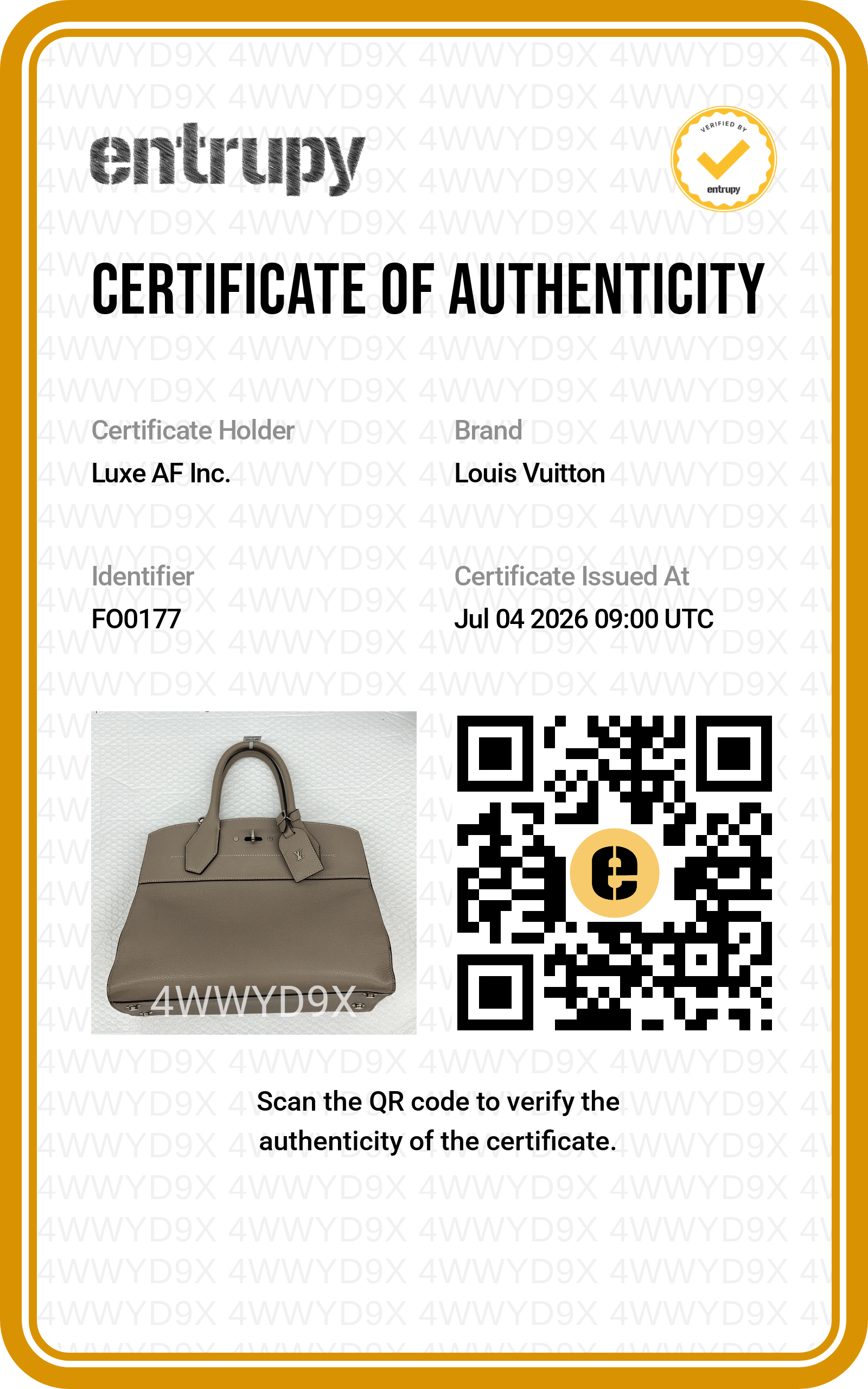 Louis Vuitton City Steamer MM Grey Taurillon Leather Handle Bag LV3230