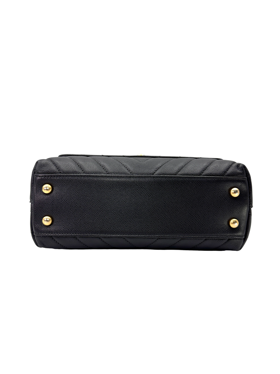 Chanel CoCo Handle Black Chevron Quilted Small Size Shoulder Bag(27***42) CC2463