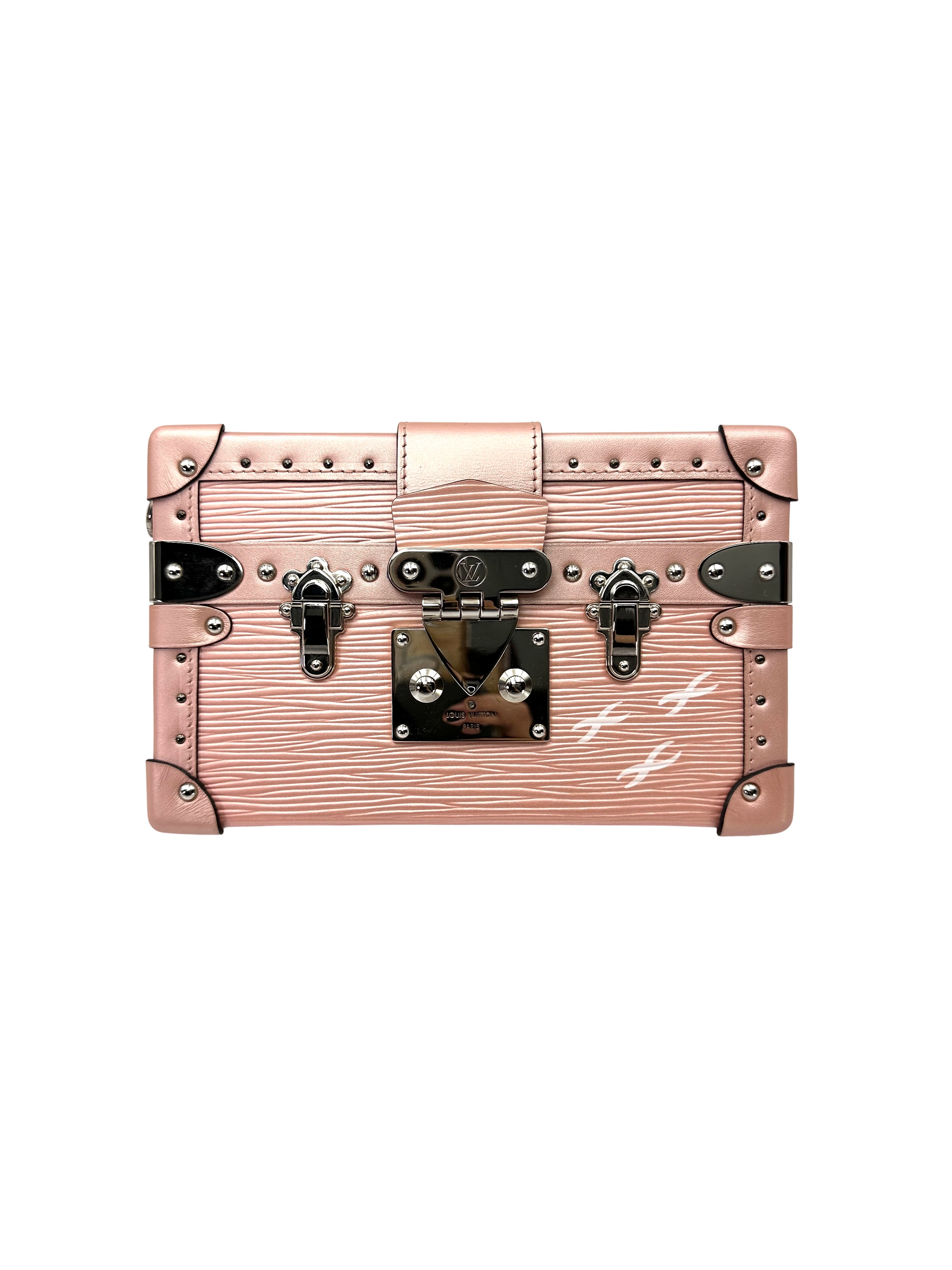 Louis Vuitton Petite Malle Pink Epi Leather Shoulder Bag LV3231