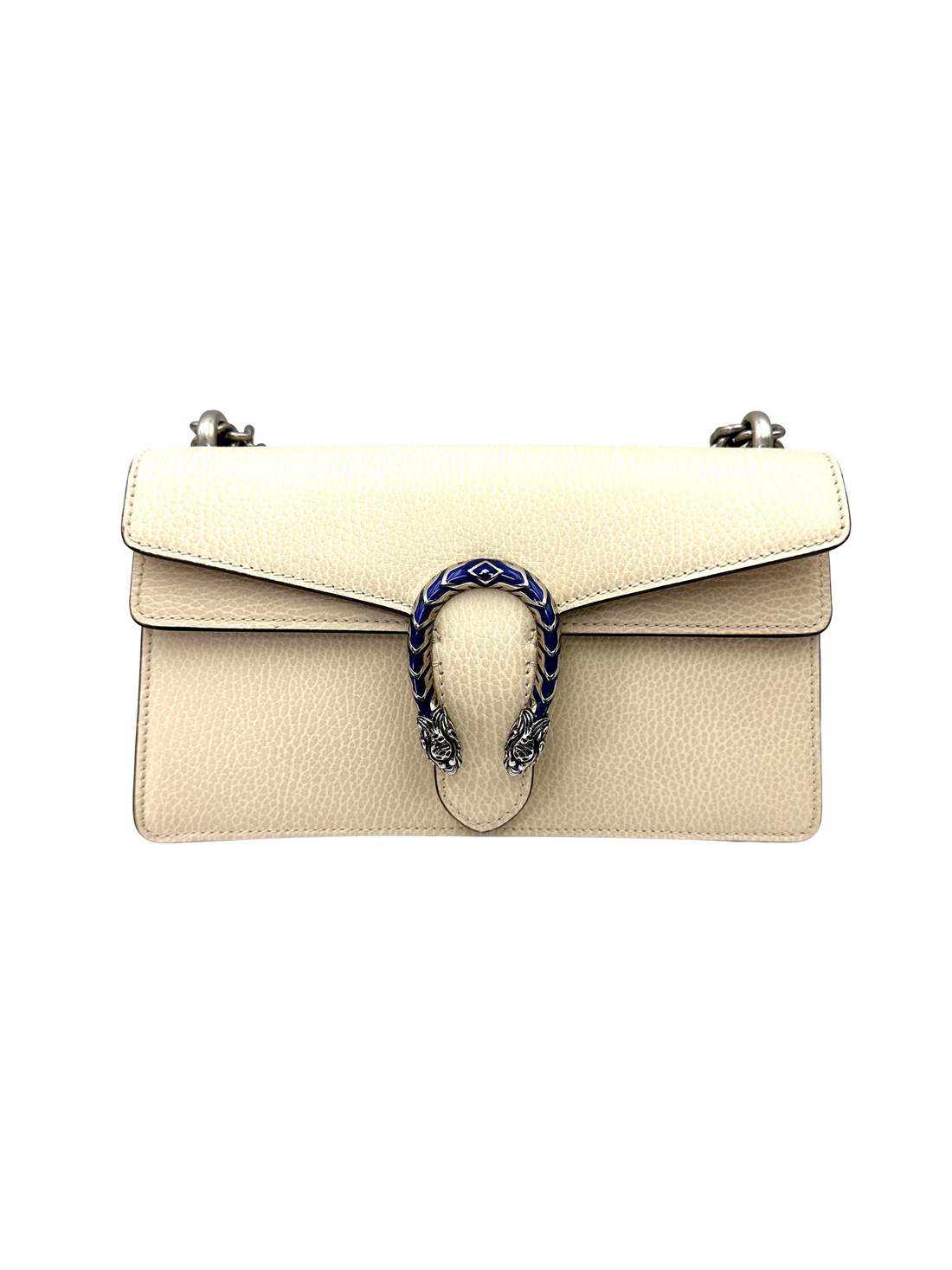 Gucci Dionysus White Leather Medium Size Shoulder Bag GG1375