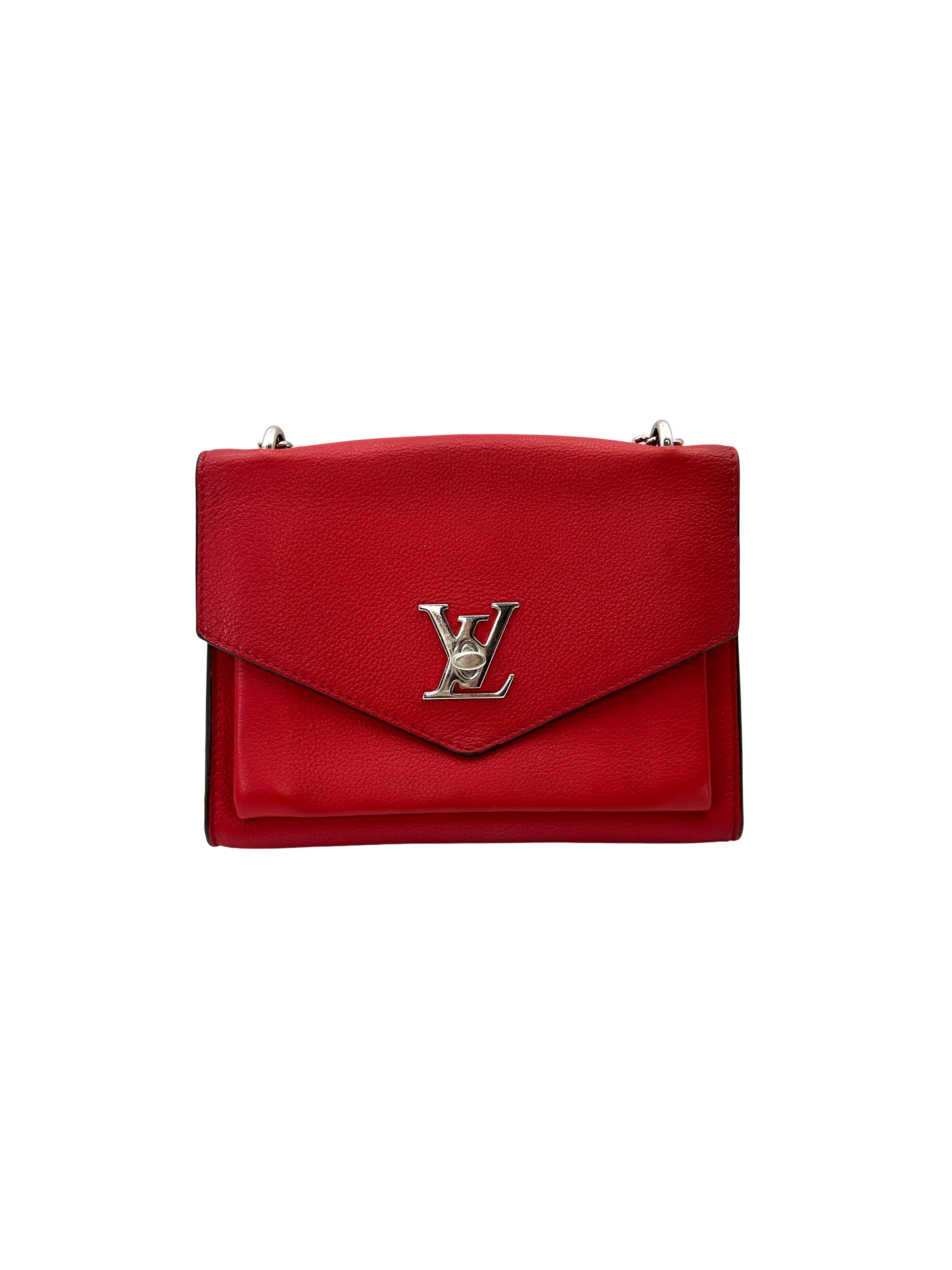 Louis Vuitton Lockme Red Leather Shoulder Bag LV3236