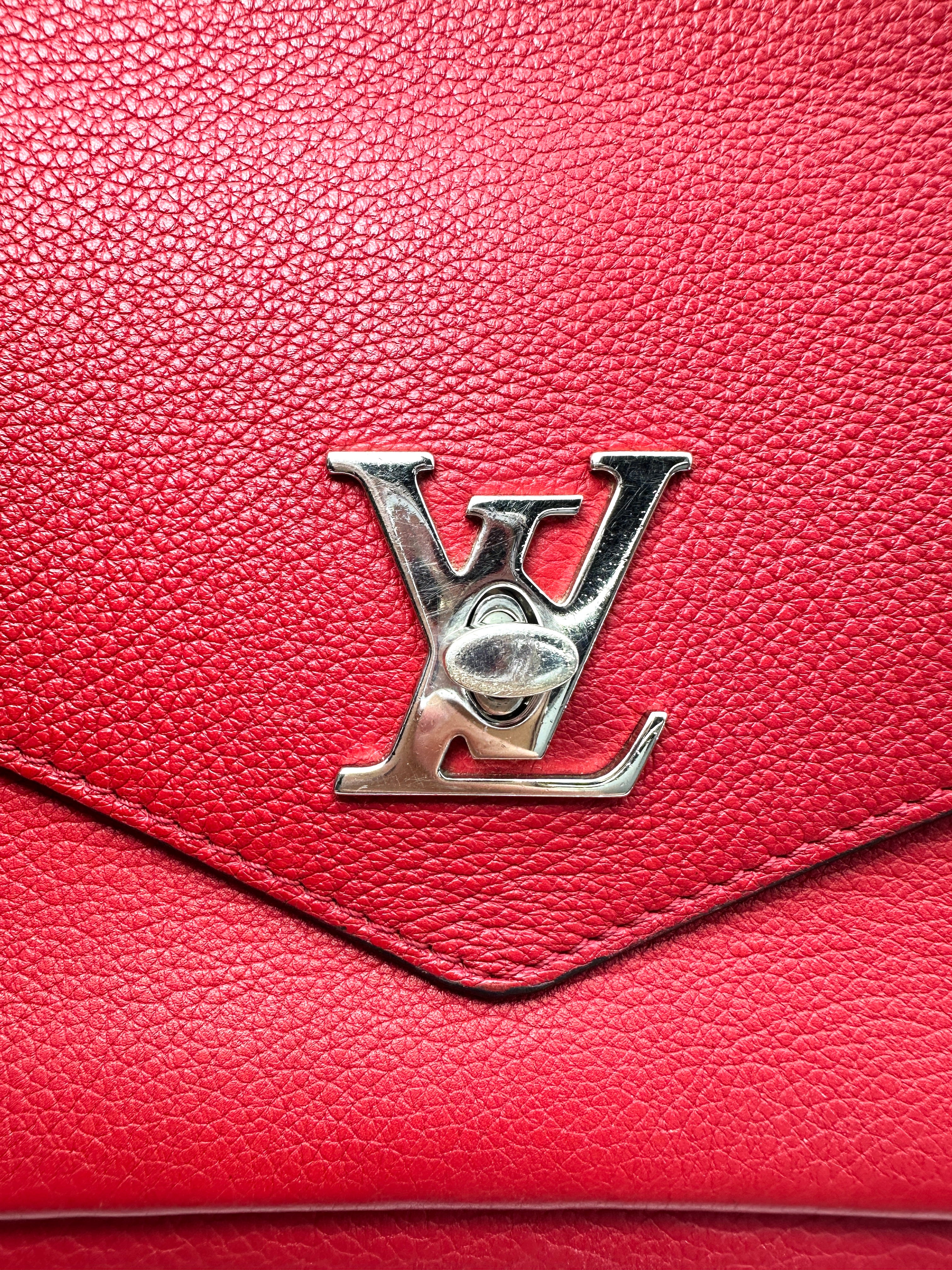 Louis Vuitton Lockme Red Leather Shoulder Bag LV3236