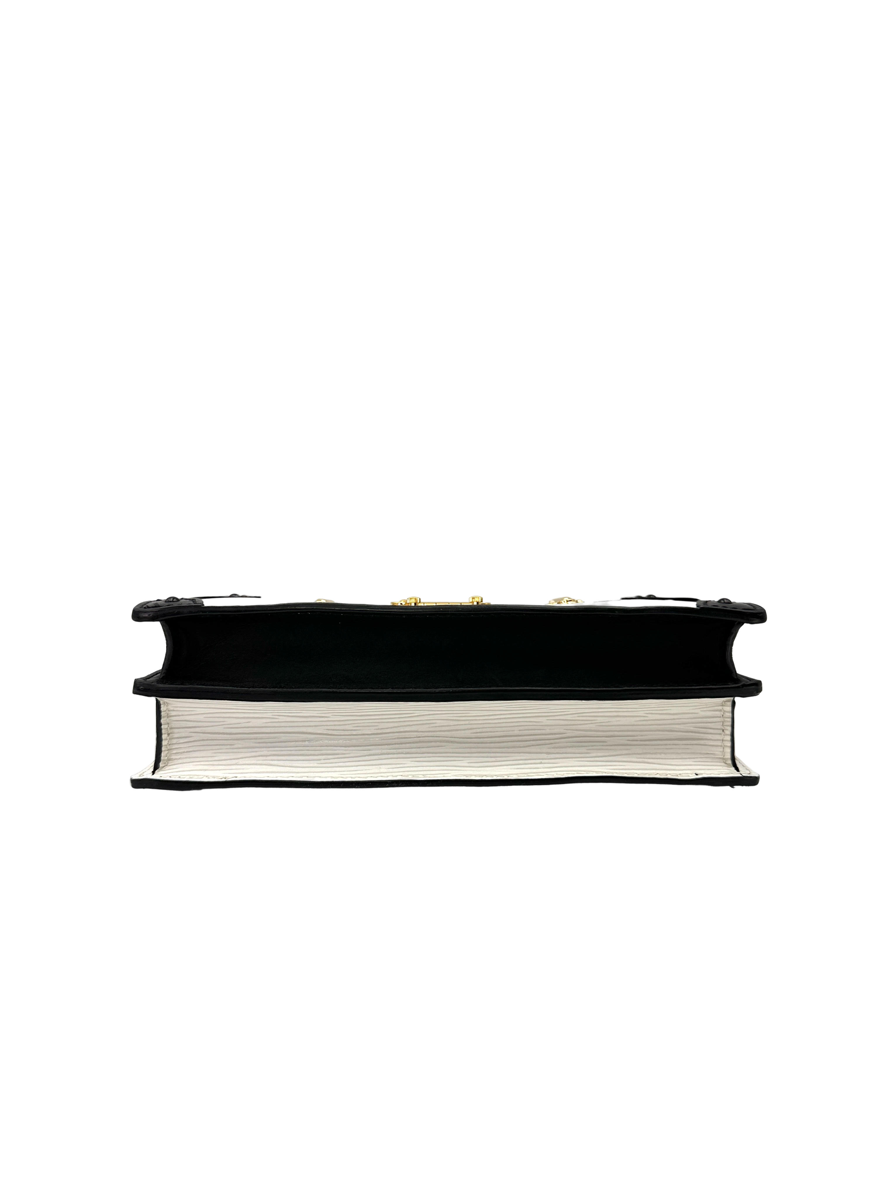 Louis Vuitton Trunk Clutch White Epi Leather Bag LV3237