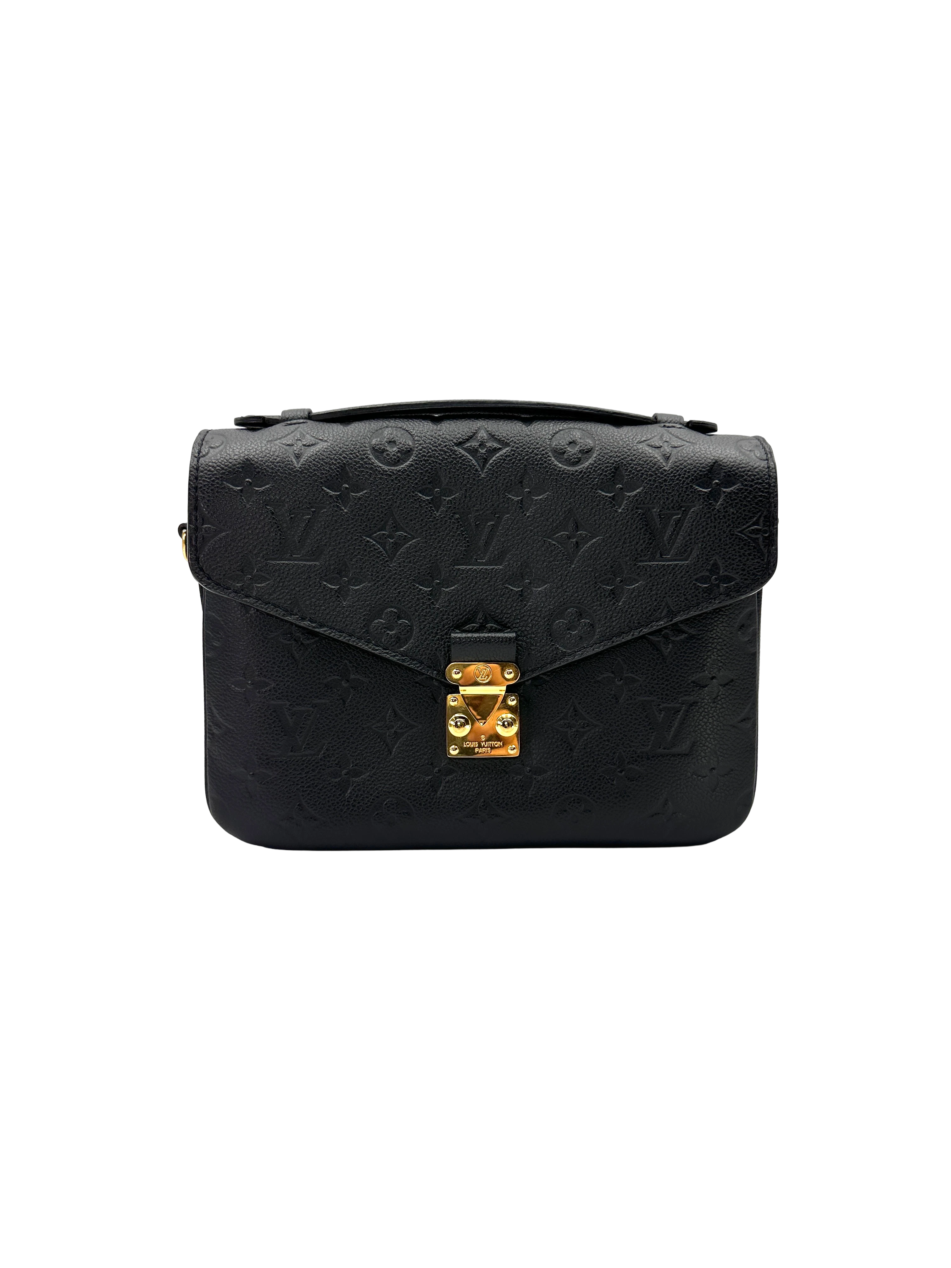 Louis Vuitton Black Monogram Empreinte Leather Pochette Metis LV3241