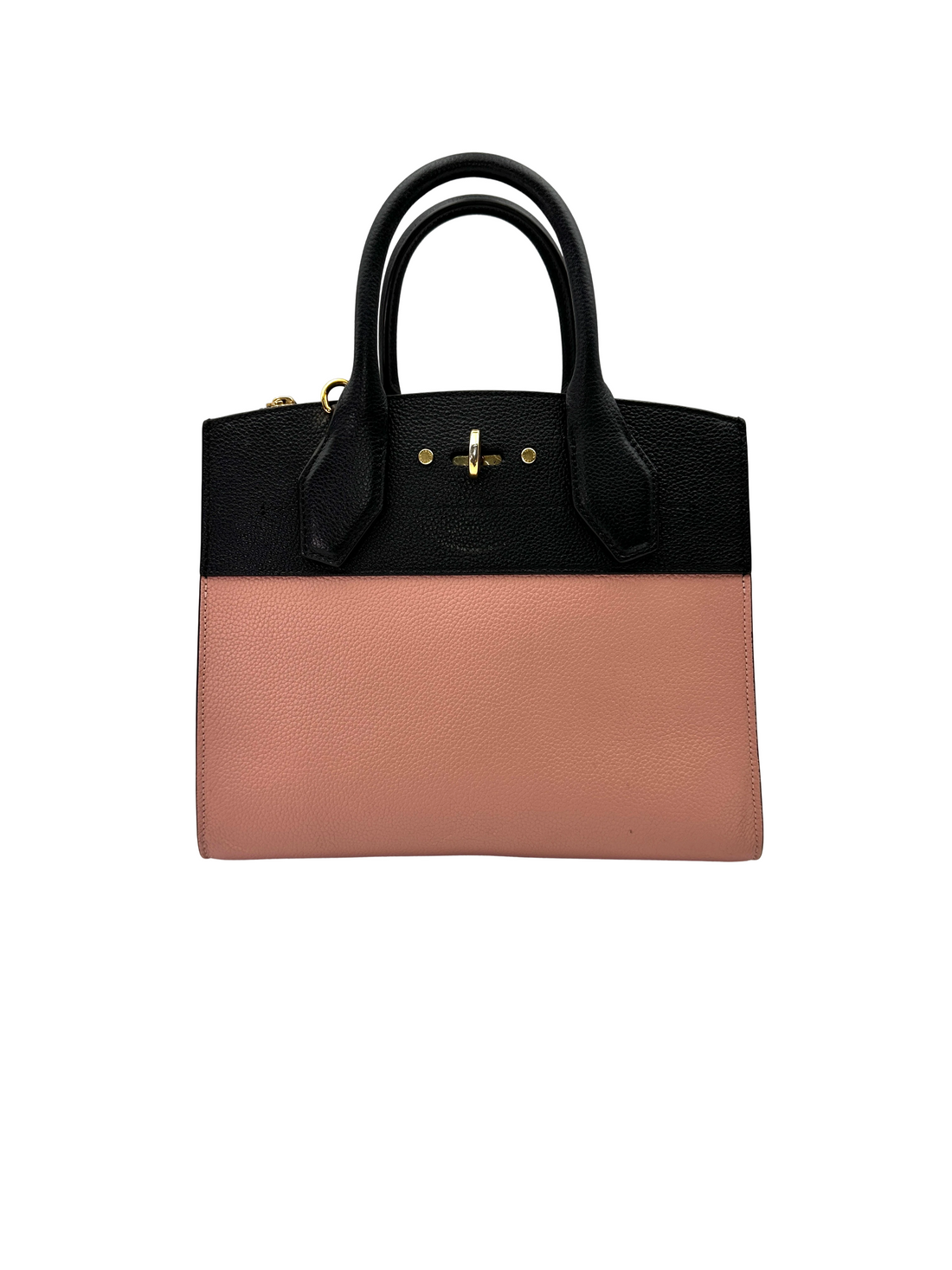 Louis Vuitton City Steamer Black/Pink Taurillon Leather Handle Bag LV3234