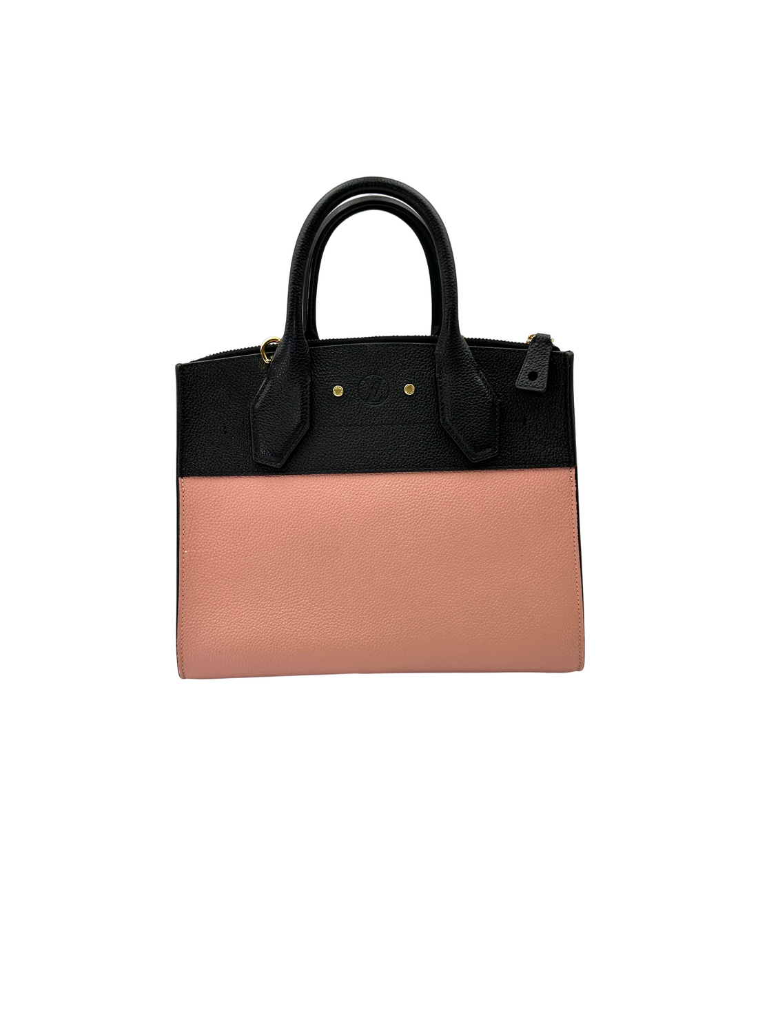 Louis Vuitton City Steamer Black/Pink Taurillon Leather Handle Bag LV3234