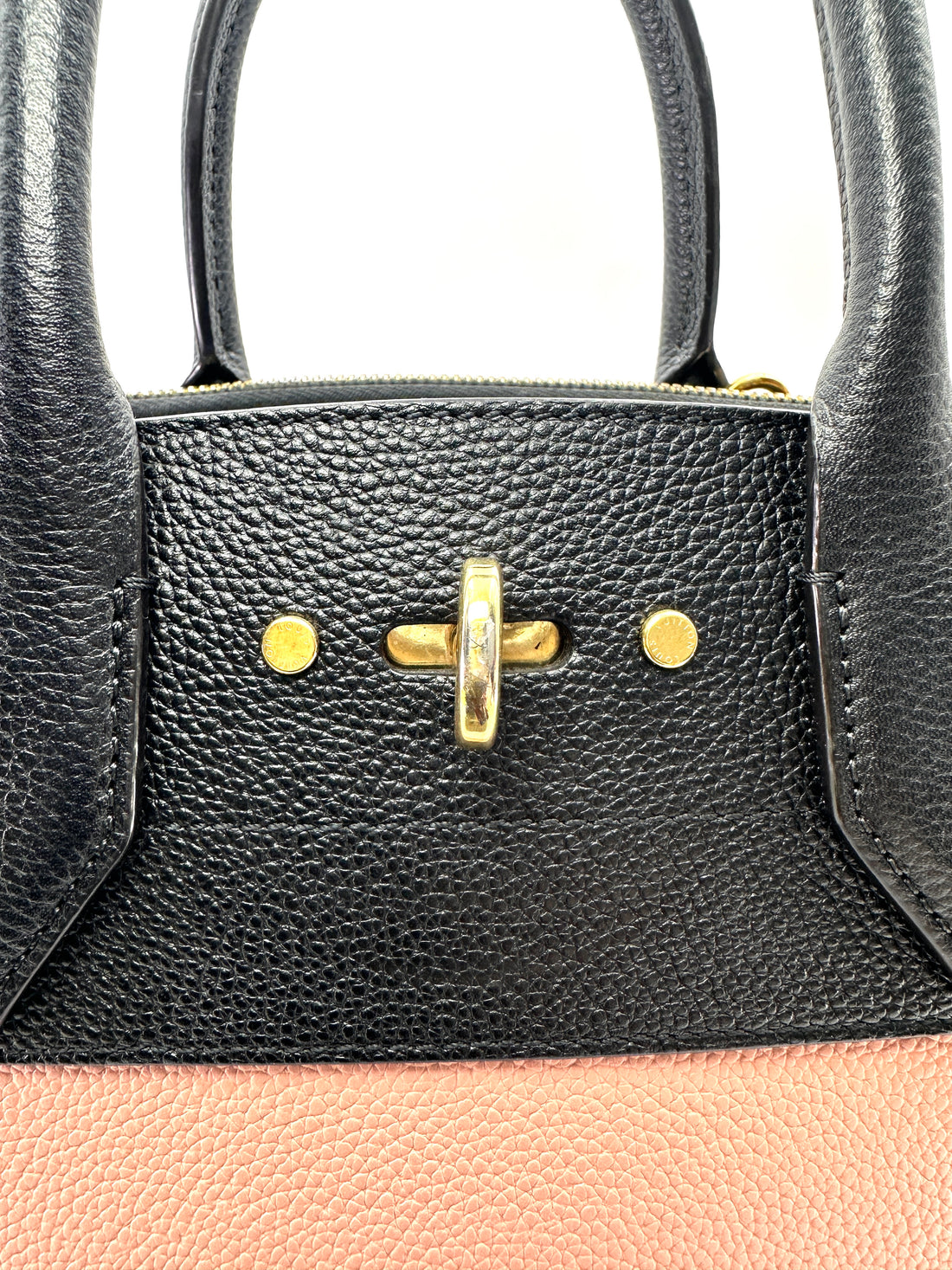 Louis Vuitton City Steamer Black/Pink Taurillon Leather Handle Bag LV3234