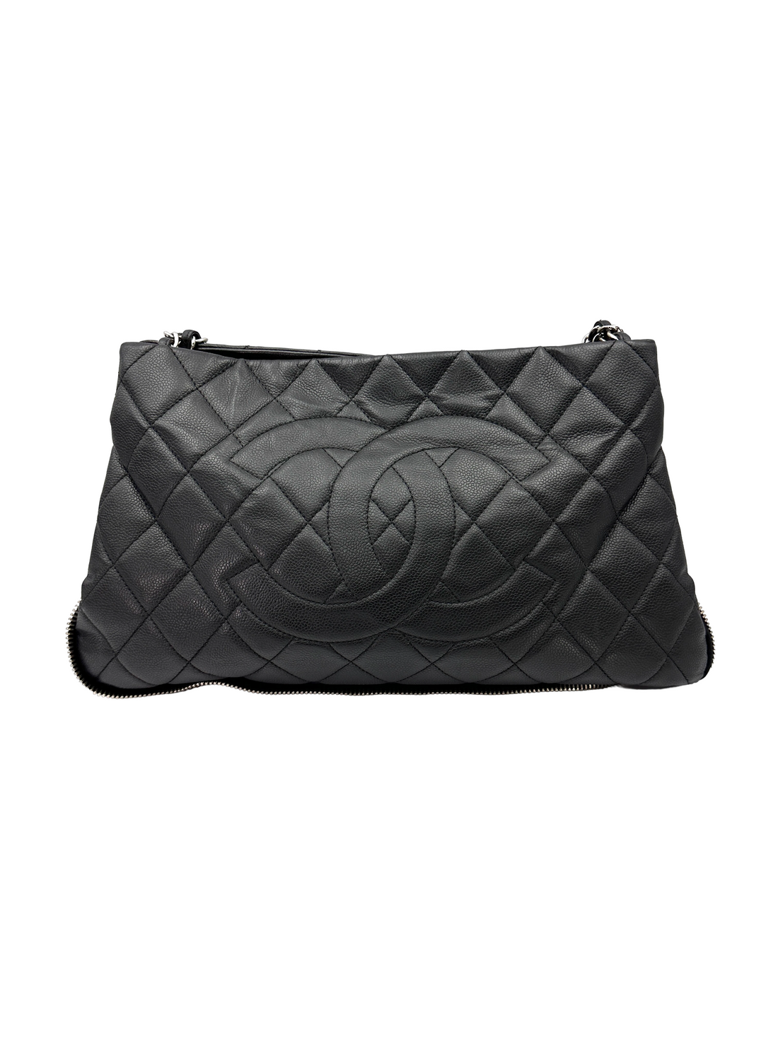 Chanel Timeless CC Black Caviar Leather Shopping Bag(15***39) CC2461