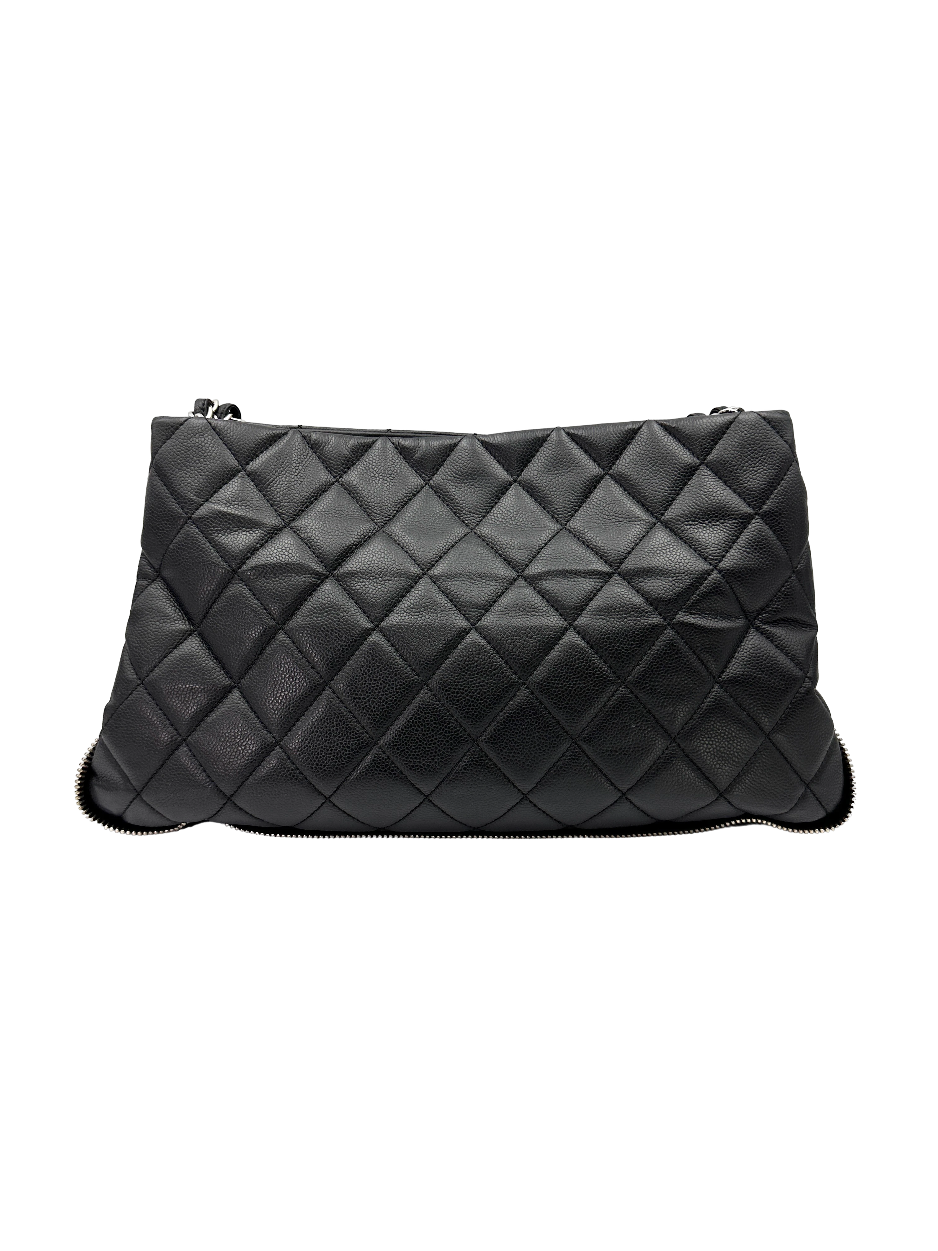 Chanel Timeless CC Black Caviar Leather Shopping Bag(15***39) CC2461
