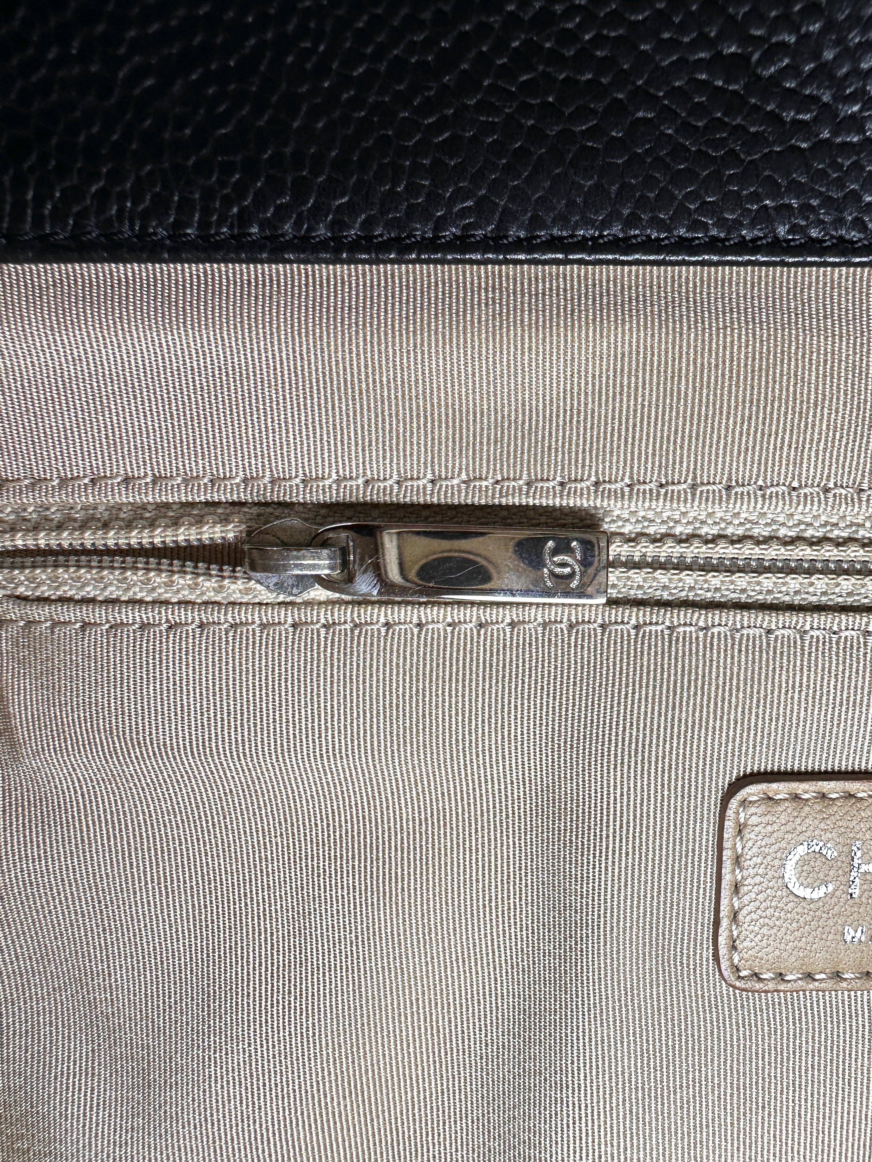 Chanel Timeless CC Black Caviar Leather Shopping Bag(15***39) CC2461