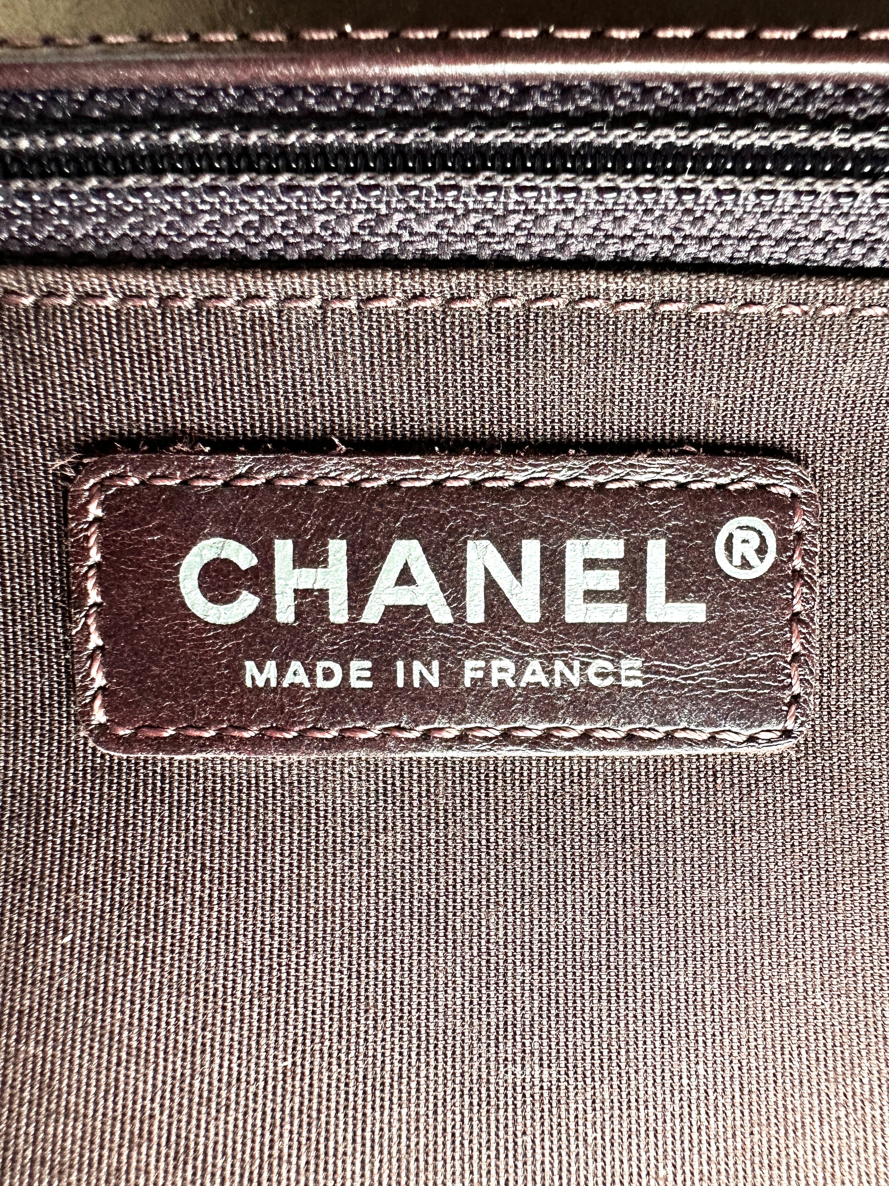 Chanel LeBoy Dark Red Quilted Leather Top Handle Flap Bag With Silver Buckle(21***16) CC2465