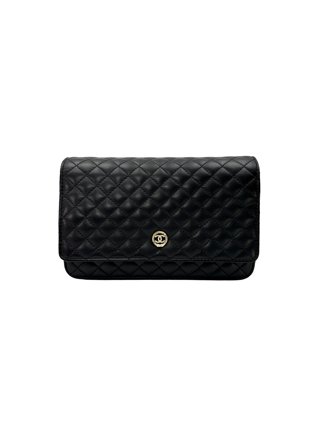 Chanel Black Quilted Leather Wallet On Chain(16***13) CC2462