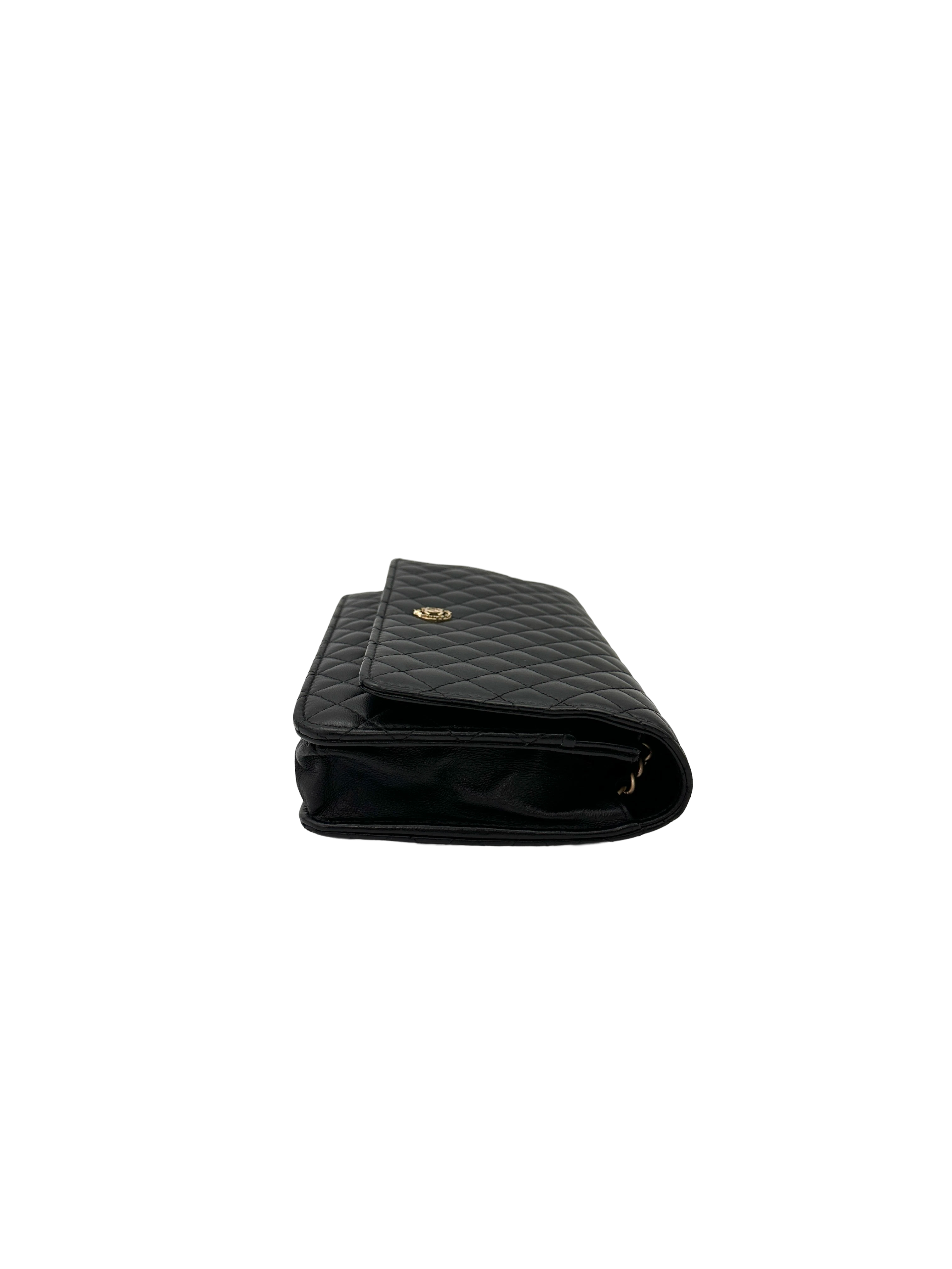 Chanel Black Quilted Leather Wallet On Chain(16***13) CC2462