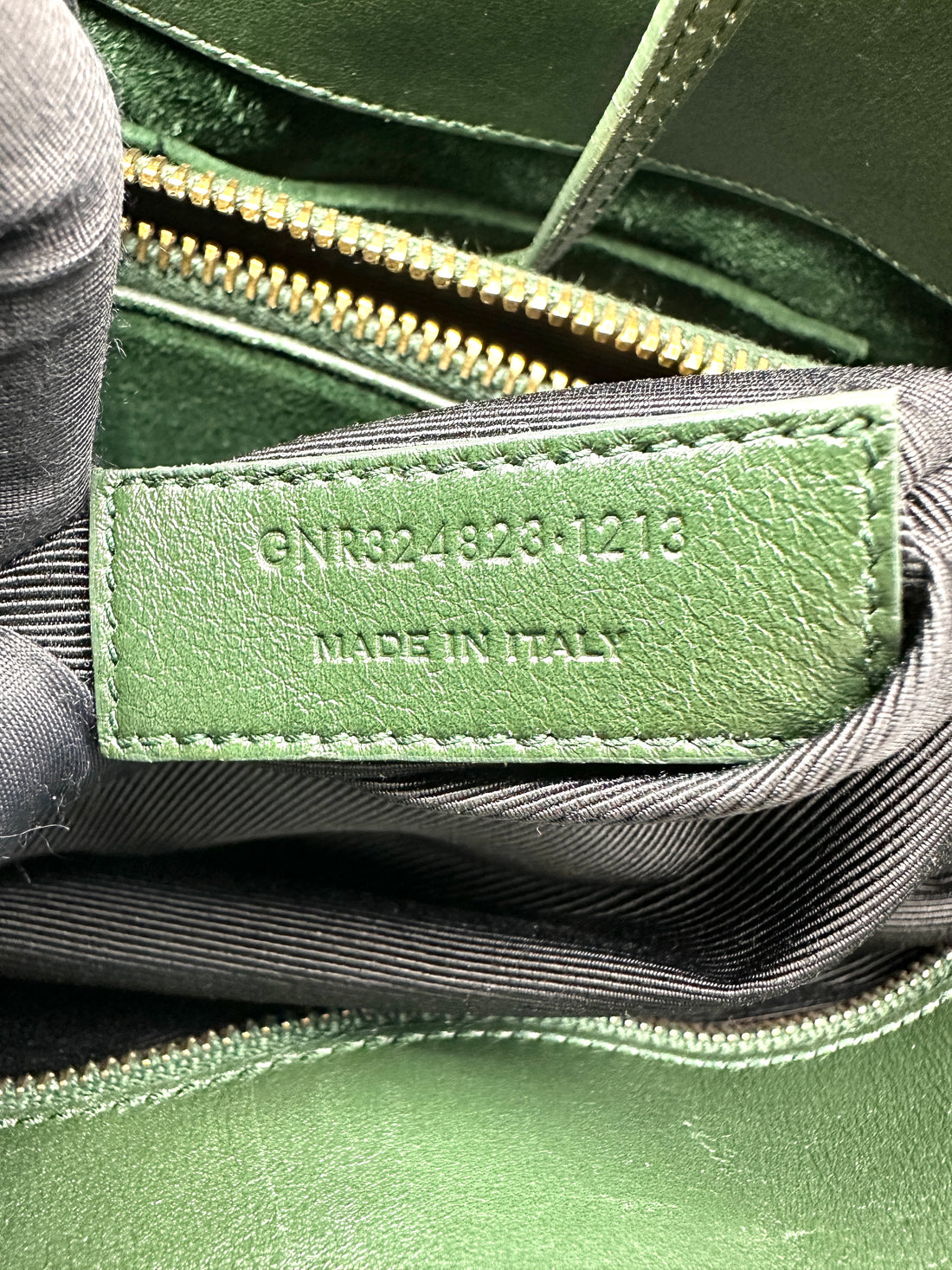 Saint Laurent Sac de Jour Dark Green Leather Medium Size Handle Bag SL278