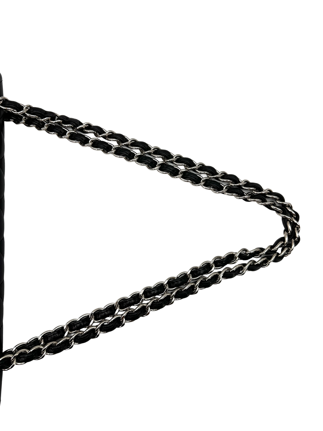 Chanel Classic Flap Black Quilted Leather Maxi Shoulder Bag With Silver Buckle(13***54) CC2466