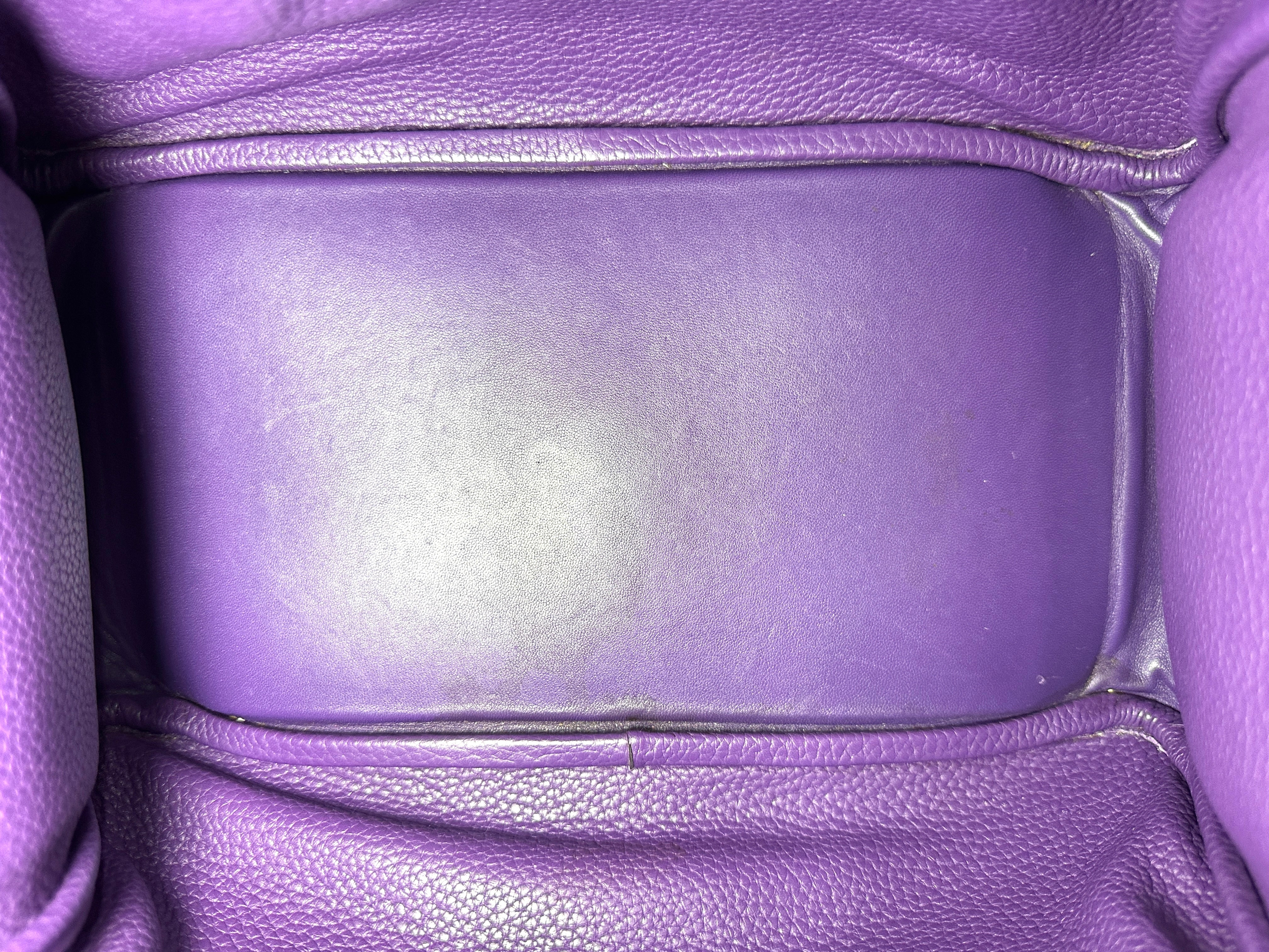 Hermes Lindy30 Dark Blue Leather Handle Bag HR145