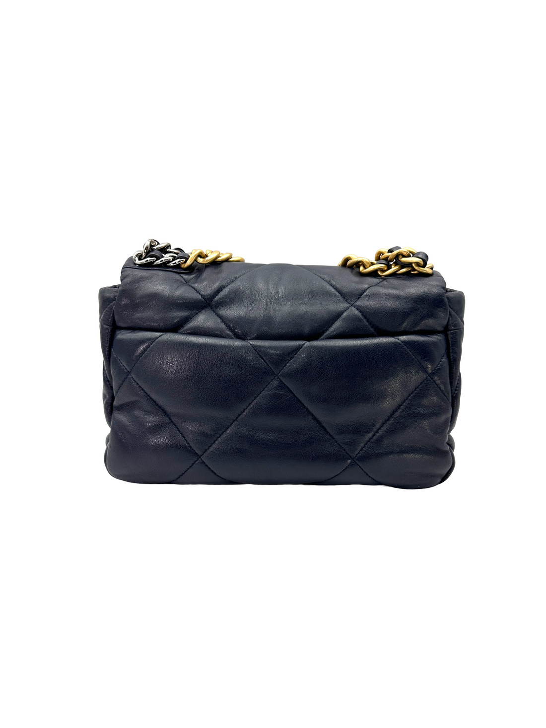 Chanel 19Bag Navy Quilted Leather Small Size Flap Bag(29***42) CC2469