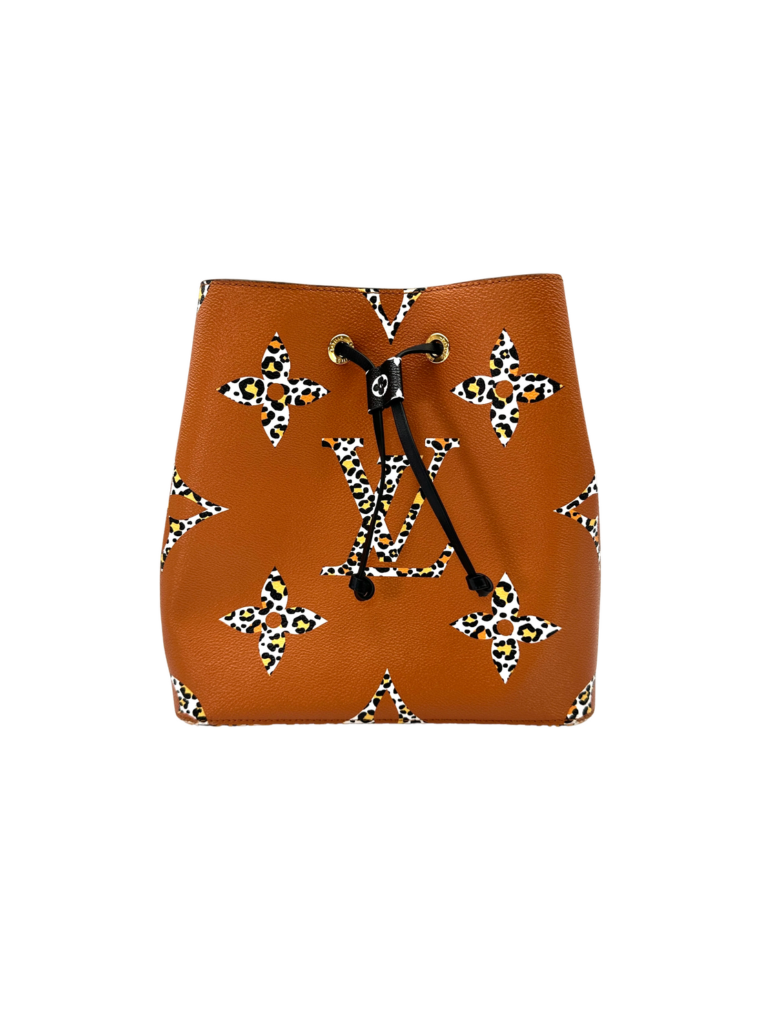 Louis Vuitton Neonoe Orange/Caramel Monogram Jungle Bucket Bag LV3244