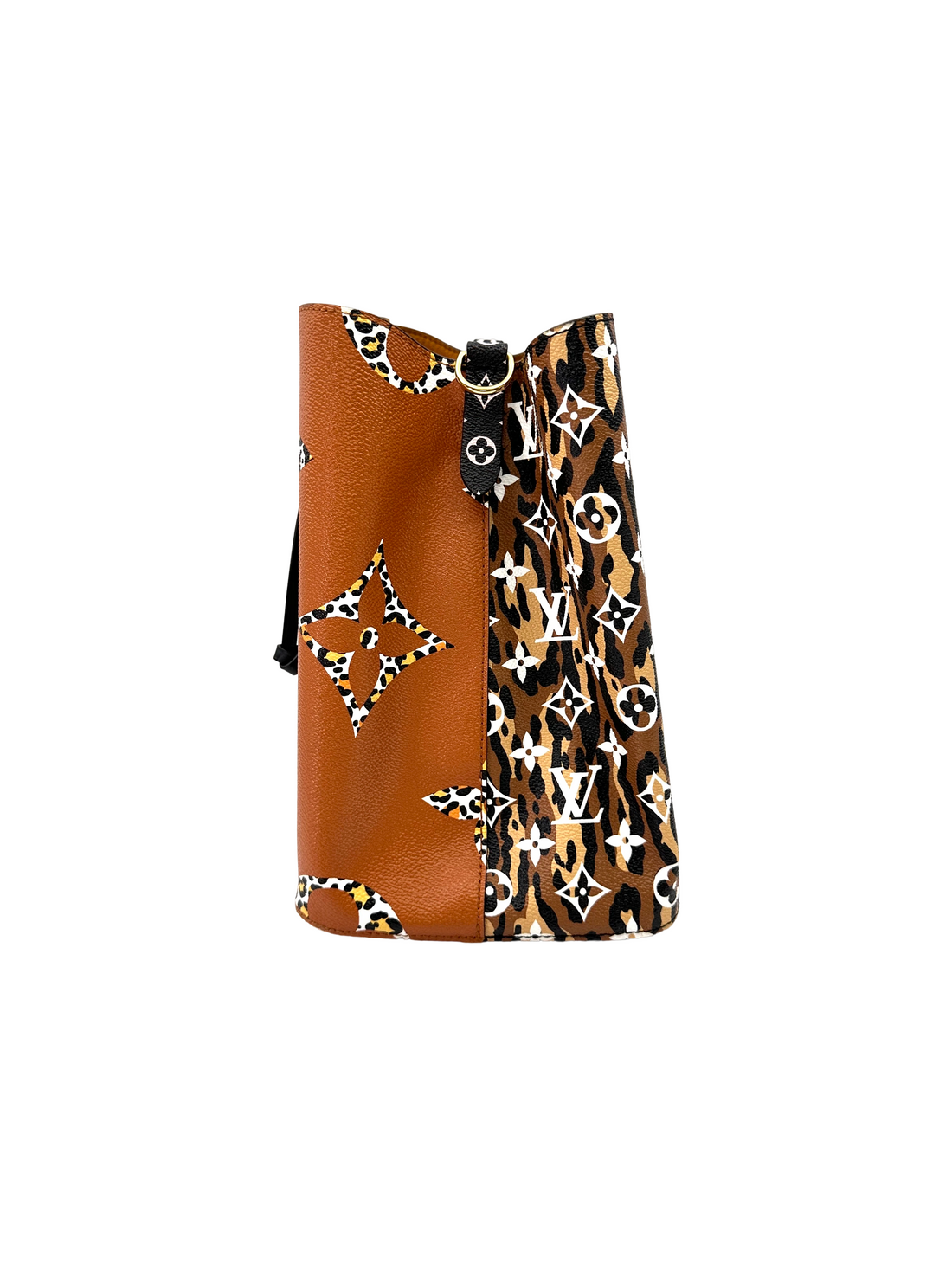 Louis Vuitton Neonoe Orange/Caramel Monogram Jungle Bucket Bag LV3244
