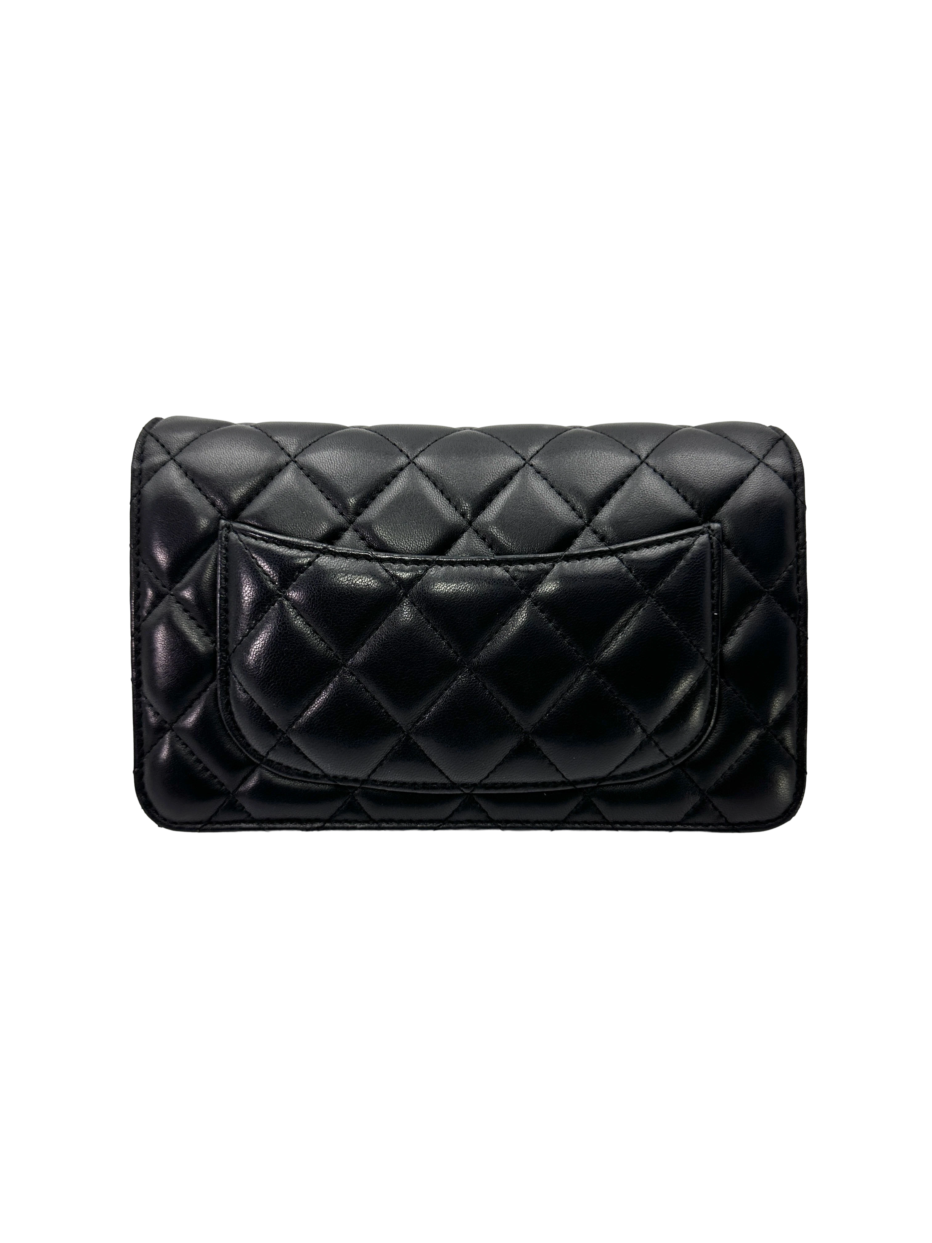 Chanel Black Quilted Lambskin Wallet On Chain(20***95) CC2471