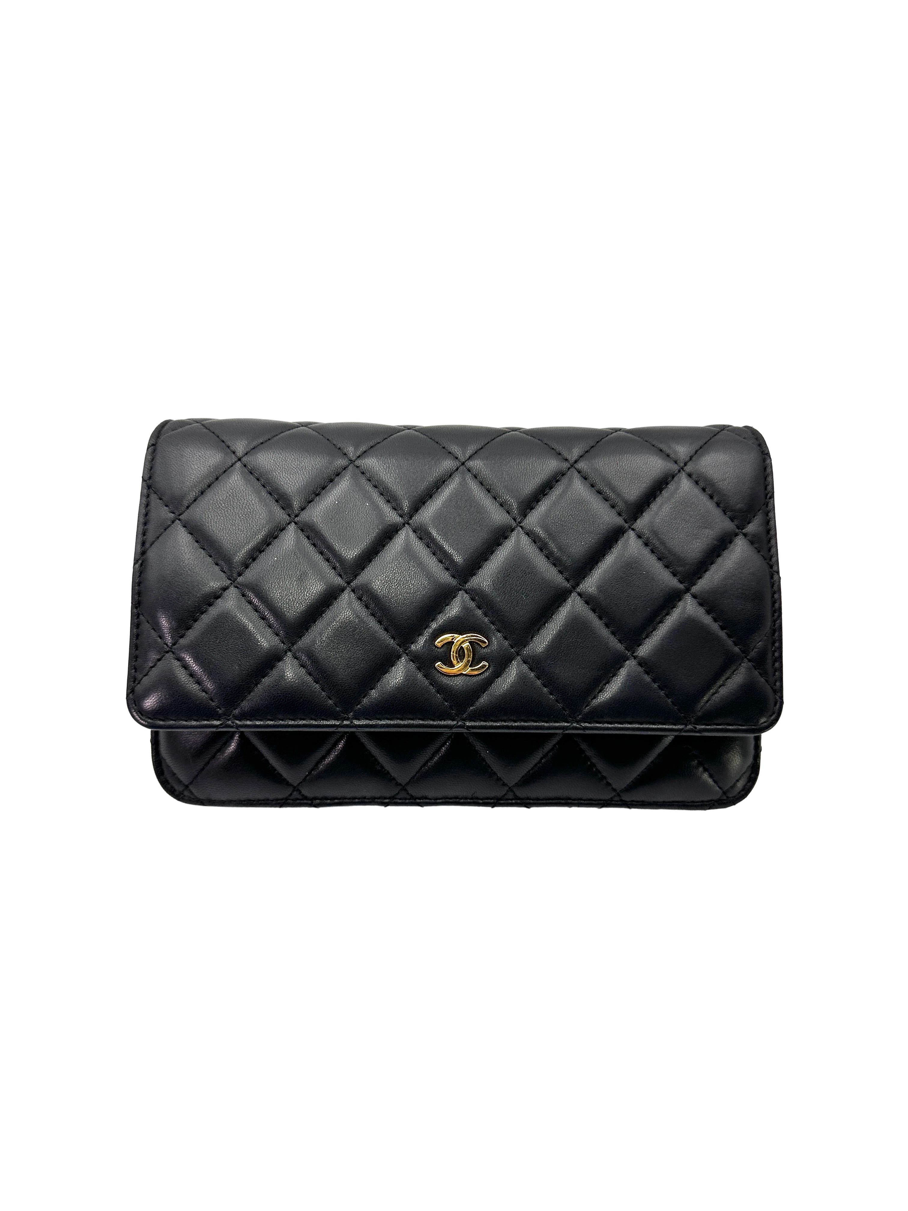 Chanel Black Quilted Lambskin Wallet On Chain(20***95) CC2471