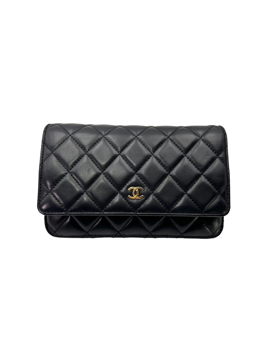 Chanel Black Quilted Lambskin Wallet On Chain(20***95) CC2471