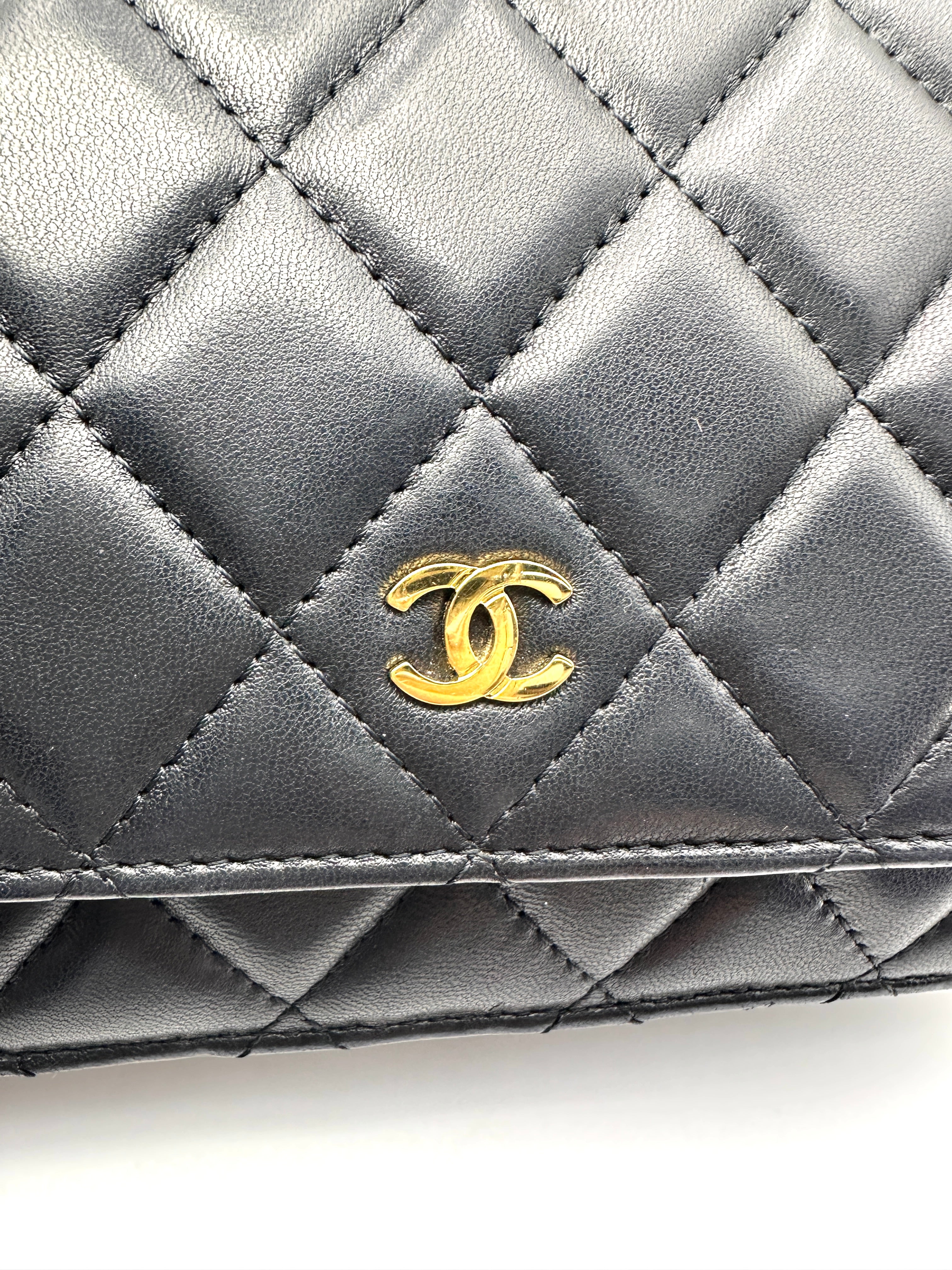 Chanel Black Quilted Lambskin Wallet On Chain(20***95) CC2471