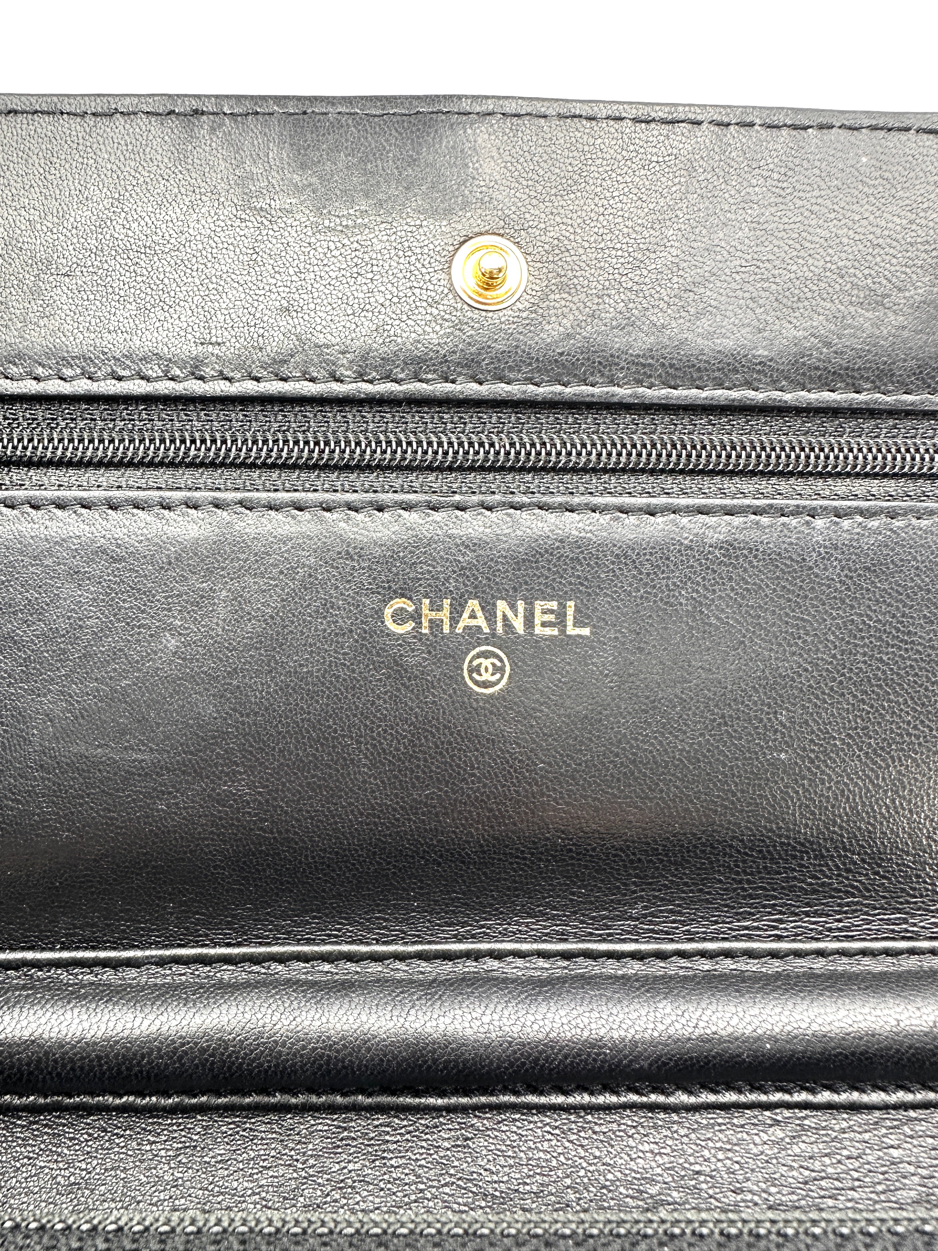 Chanel Black Quilted Lambskin Wallet On Chain(20***95) CC2471