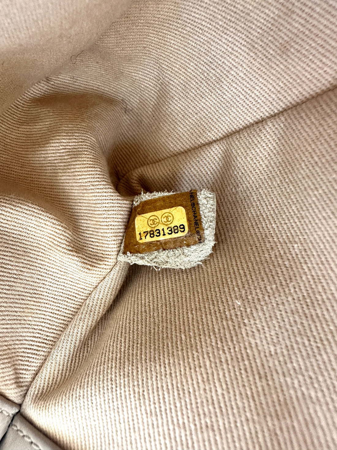 Chanel LeBoy Beige Quilted Leather Flap Bag With Gold Buckle(17***89) CC2472
