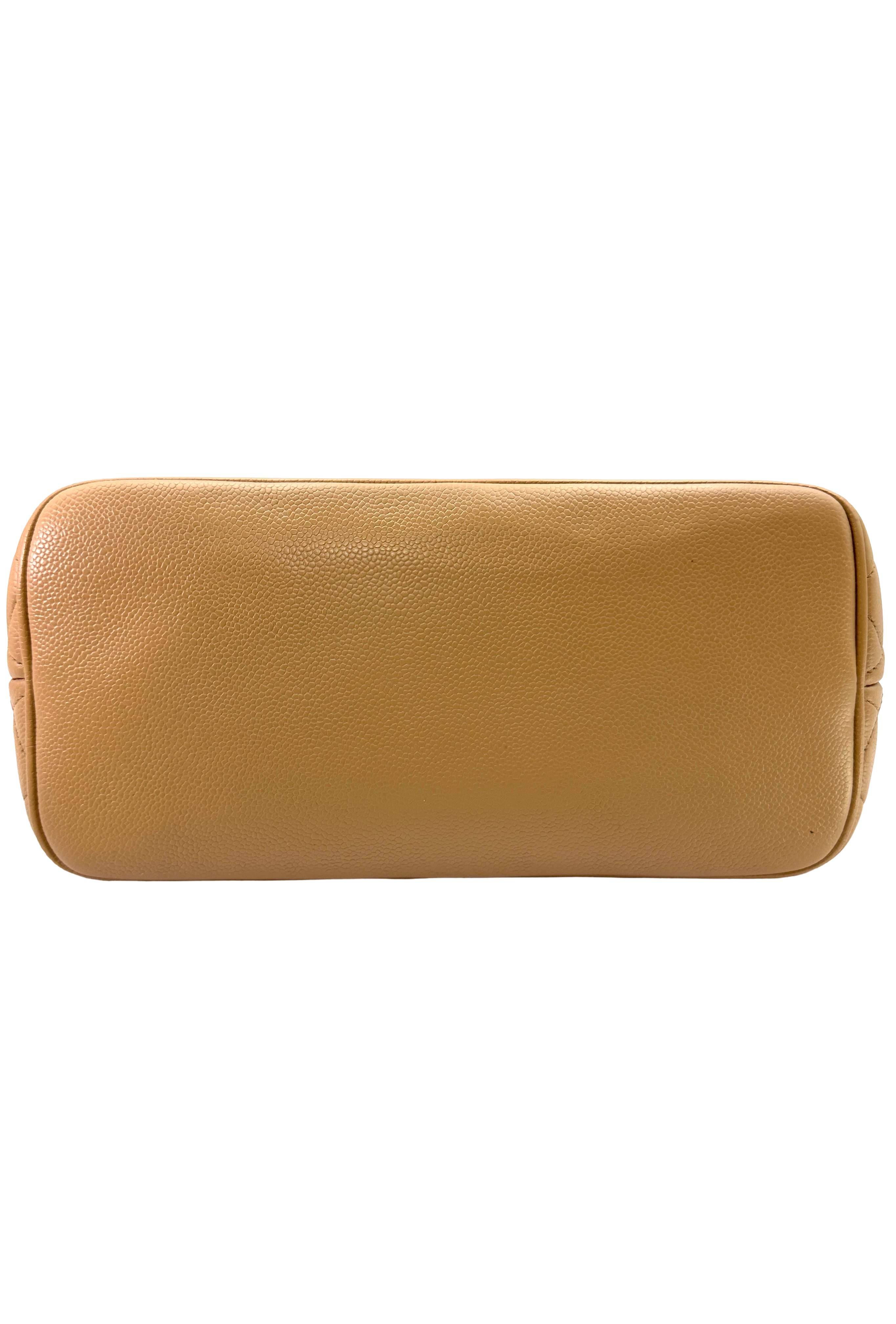 Chanel Medallion Beige Quilted Leather Handle Bag(68***11) CC2474