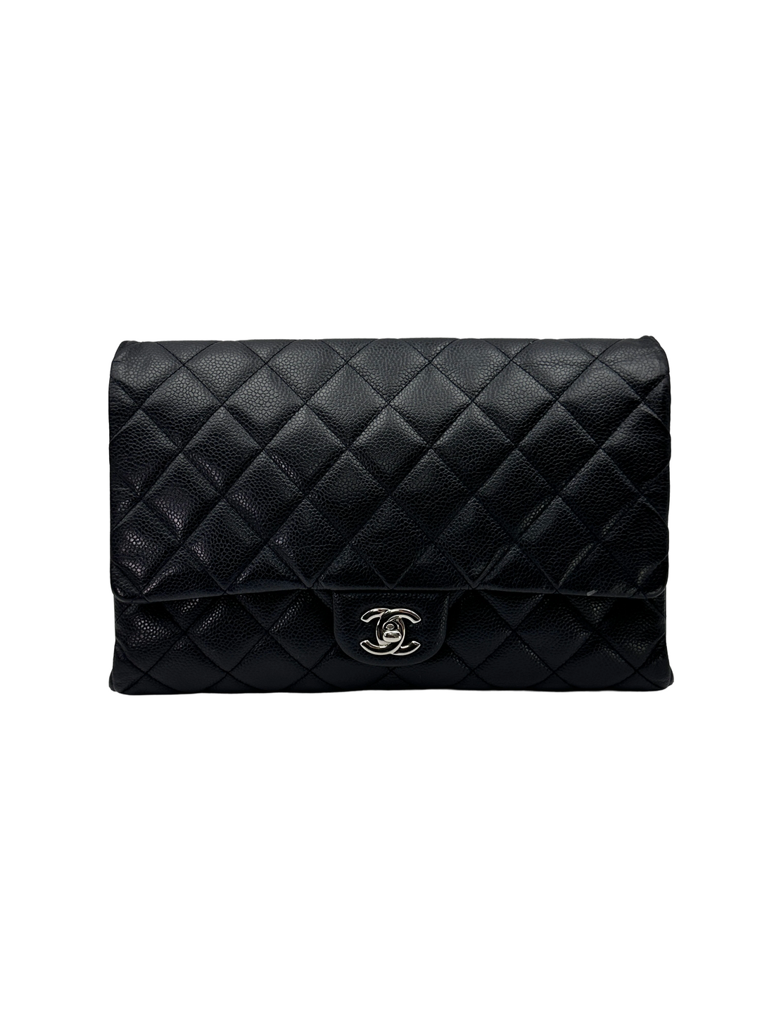 Chanel Classic Navy Quilted Leather Shoulder Bag CC2475