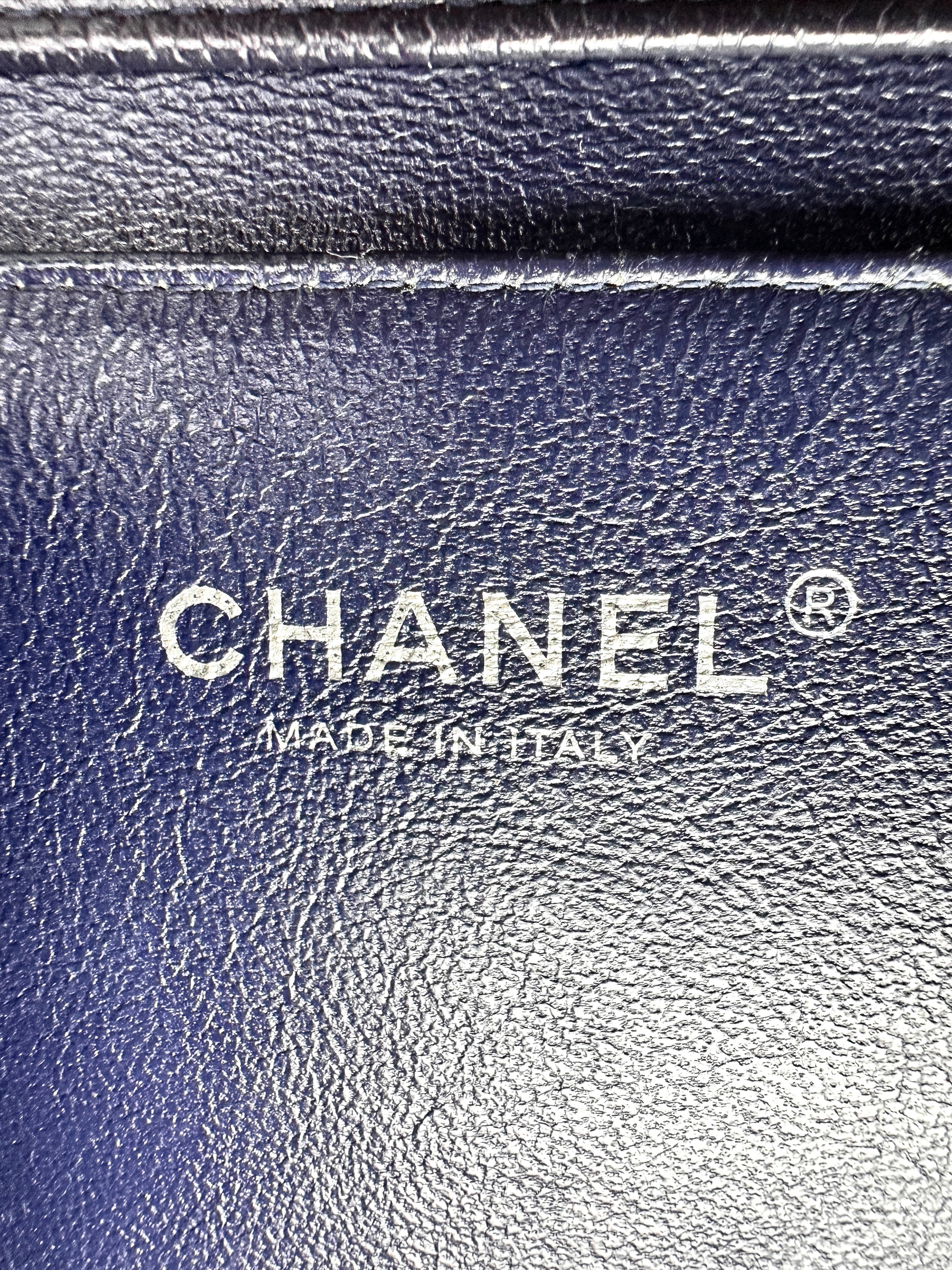 Chanel Classic Navy Quilted Leather Shoulder Bag CC2475